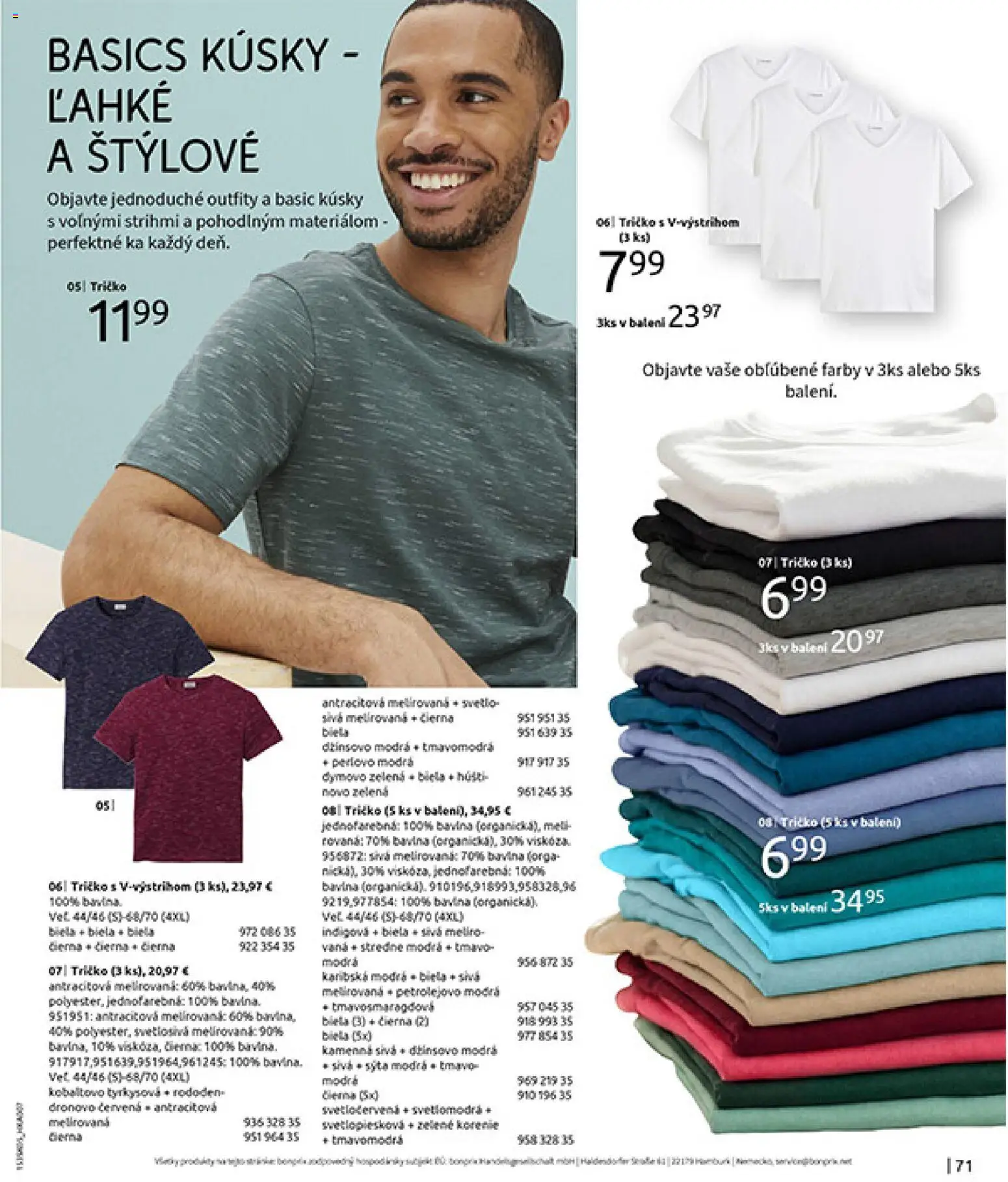 Nové Bonprix akcie – leták je platný od 01.01.2026 | Strana: 73 | Produkty: Svetlo, Tričko, Korenie