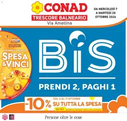 Anteprima del volantino Conad volantino Trescore Balneario valido a partire dal 07/10/2026