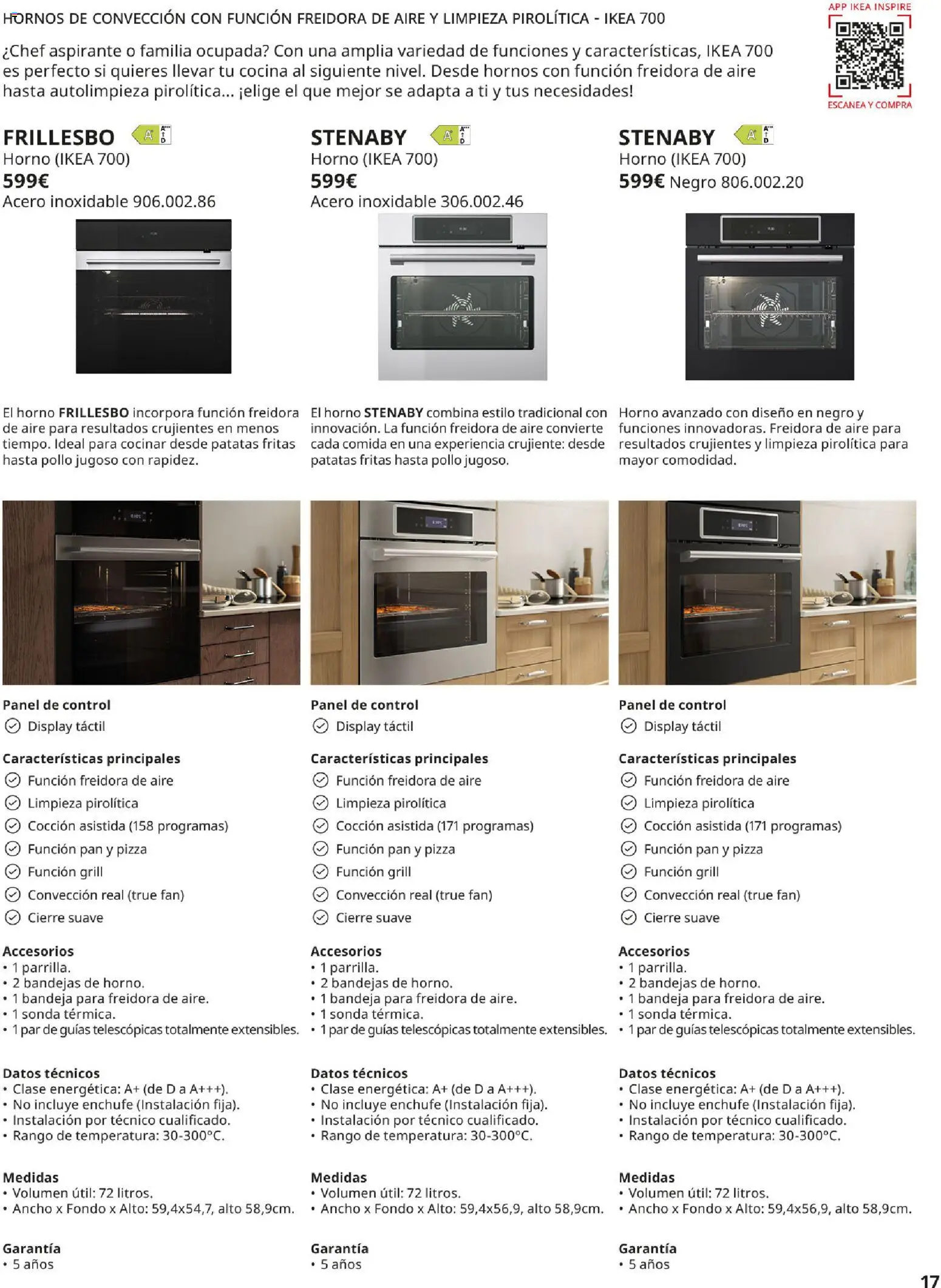 IKEA - Electrodomésticos │ válido desde el 01/09/2026 | Página: 17 | Productos: Pan, Patatas fritas, Pollo, Freidora de aire