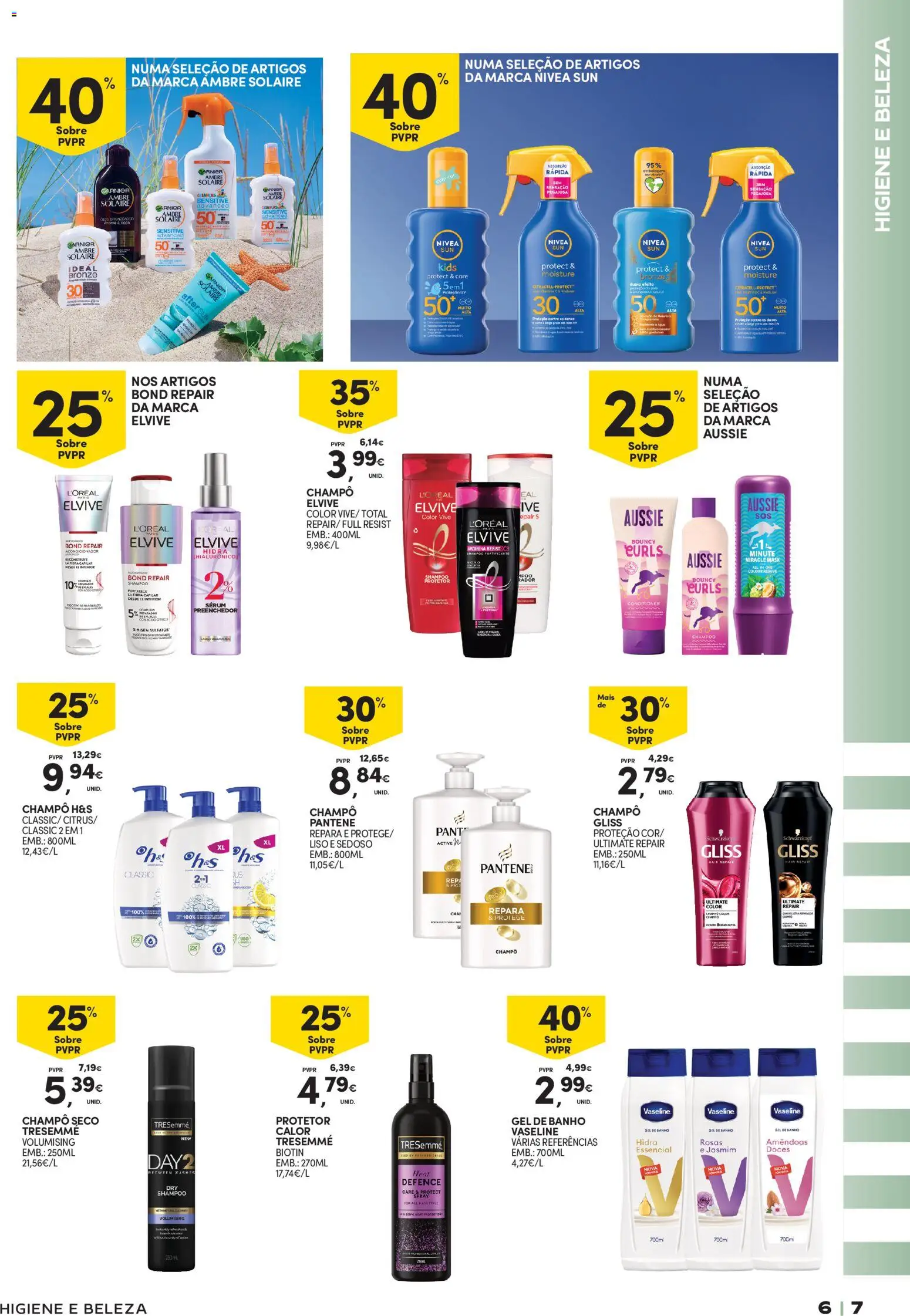 Continente - Açores Férias de Verão │ válido de 16.06.2026 | Página: 7 | Produtos: Amêndoas, Shampoo, Gel de banho, Banho