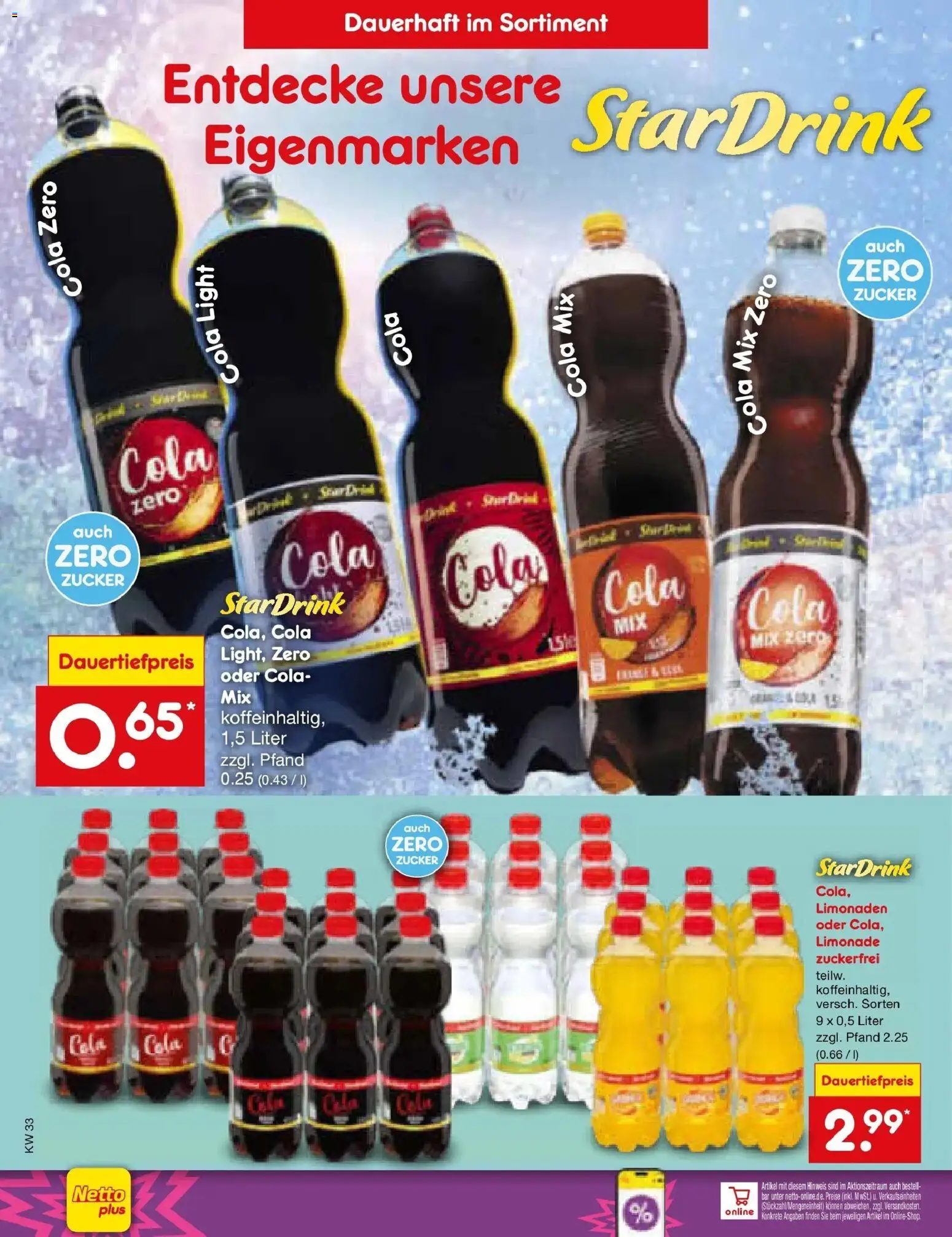 Netto Marken-Discount Prospekt Jüchen (ab 10.08.2026) » Angebote | Seite: 30 | Produkte: Cola, Limonade, Zucker