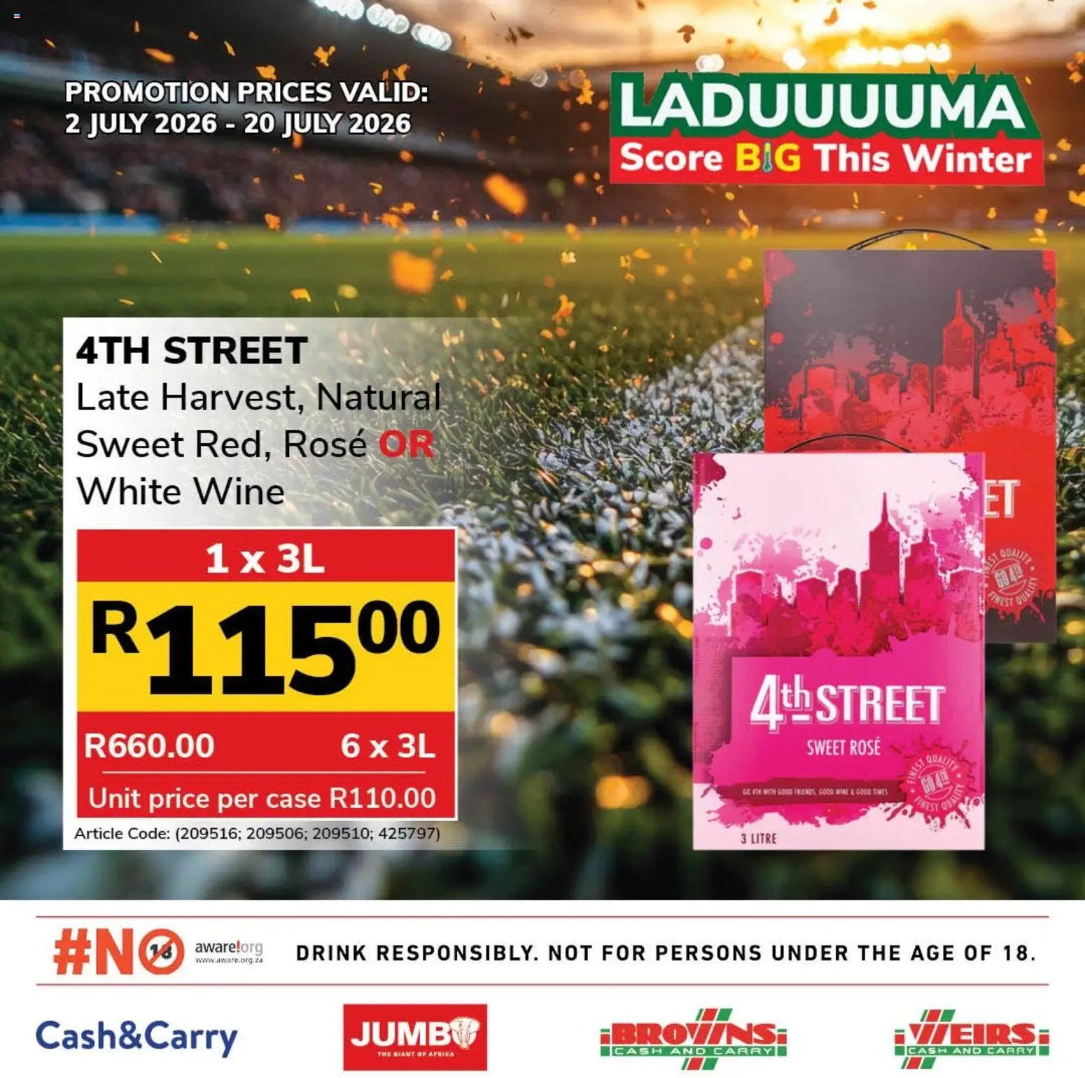 Jumbo Jumbo Laduuuuma Liquor Specials Supermarkets Deals July 2026 — page 10 of 11