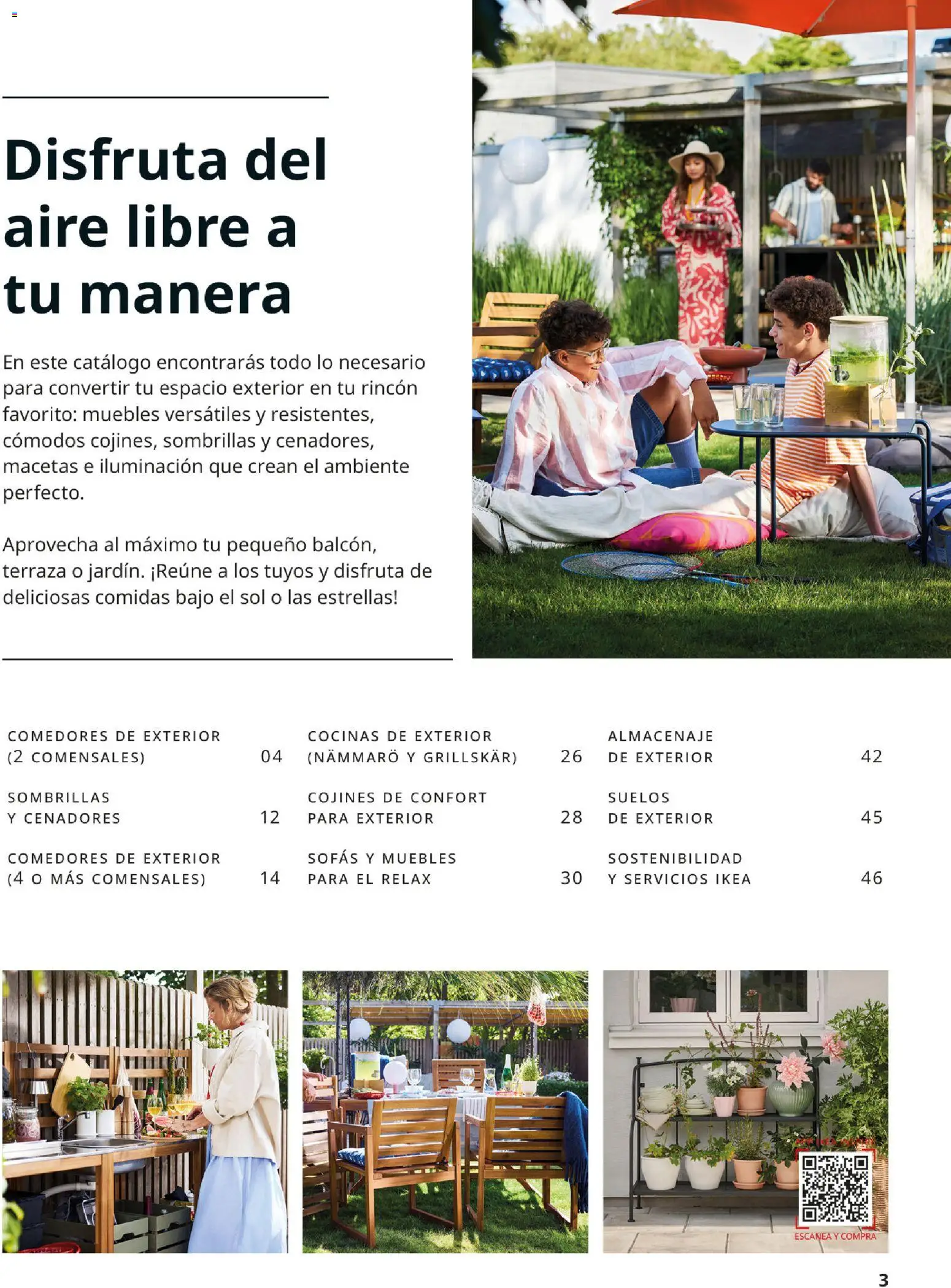 Catálogo IKEA Muebles de exterior │ válido desde el 17/12/2025 | Página: 3 | Productos: Sofás, Macetas, Muebles, Iluminación