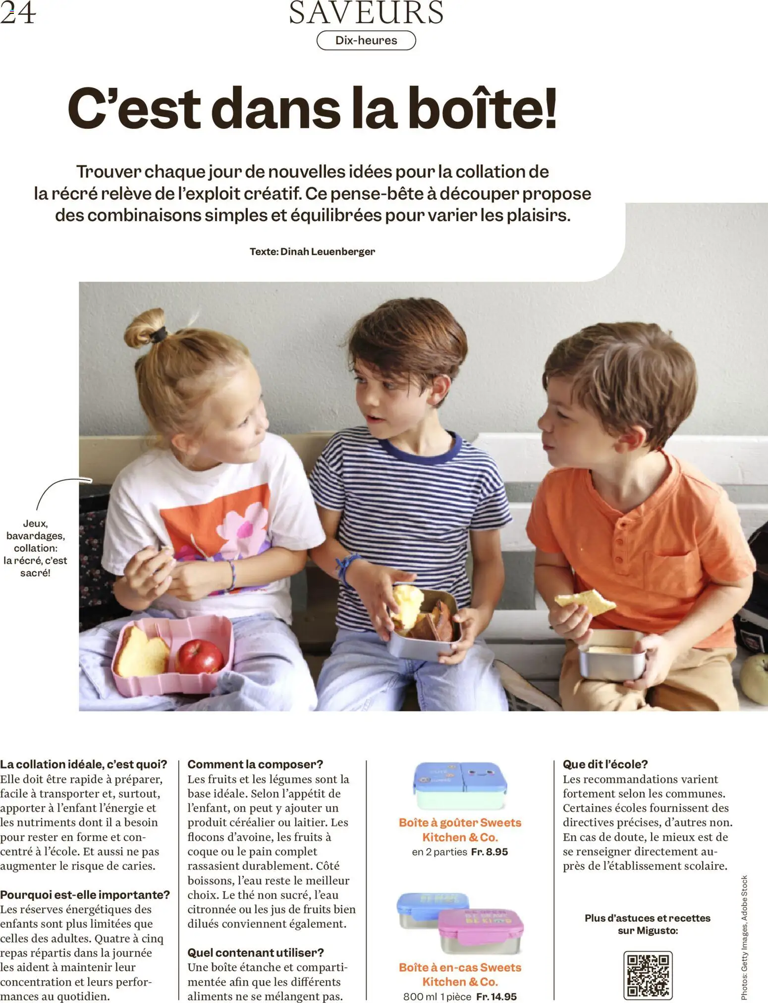 Migros aktionen Magazine FR – gültig ab 12.08.2026 | Seite: 24 | Produkte: Box