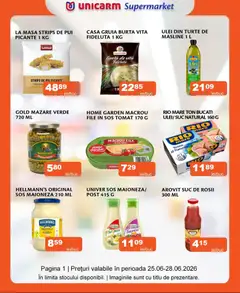 Ofertele Unicarm valabile de la 25.06.2026