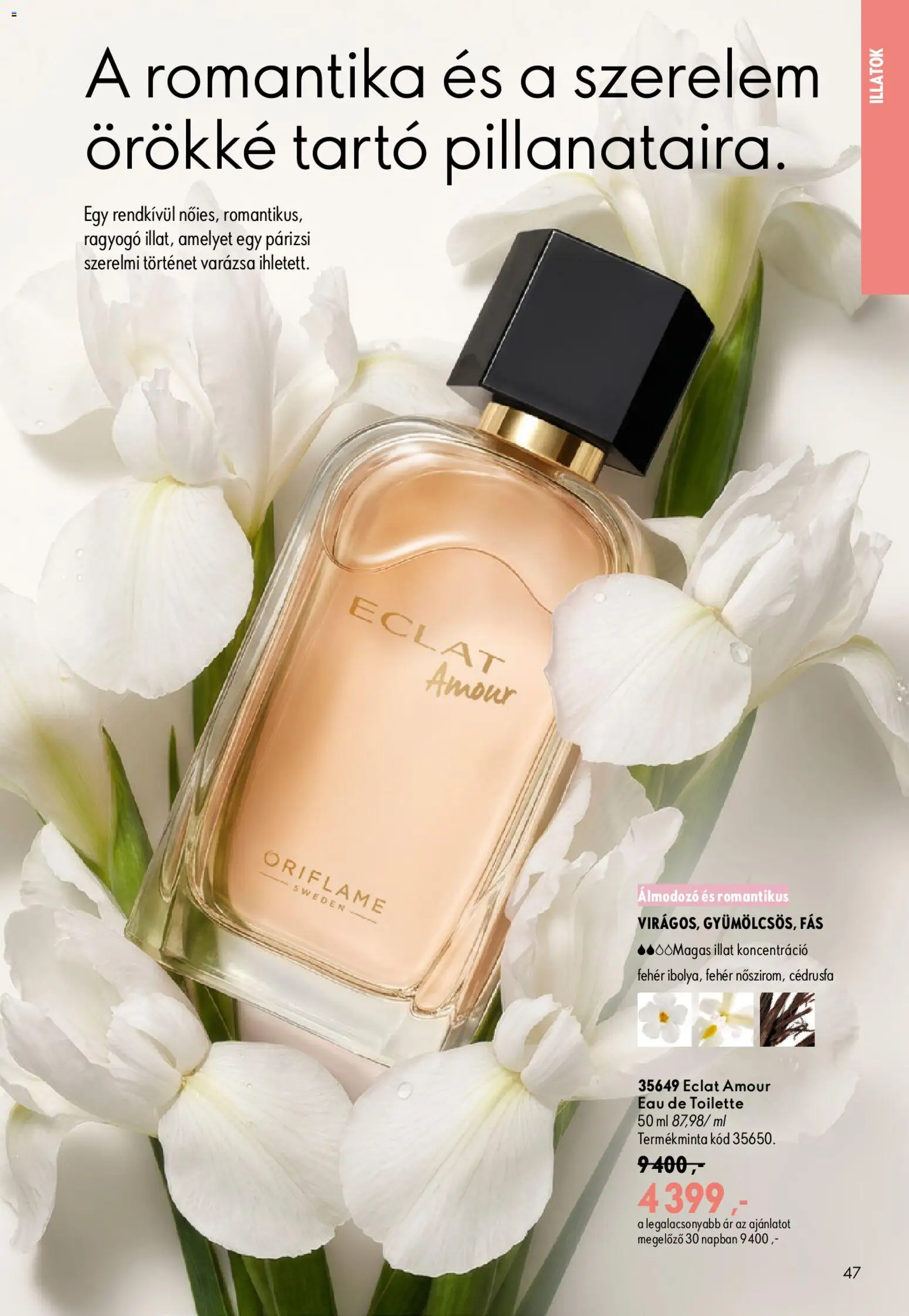 Oriflame akciós ujság - amely érvényes a következő dátumtól: 2026.09.09. | Oldal: 47 | Termékek: Tartó, Párizsi