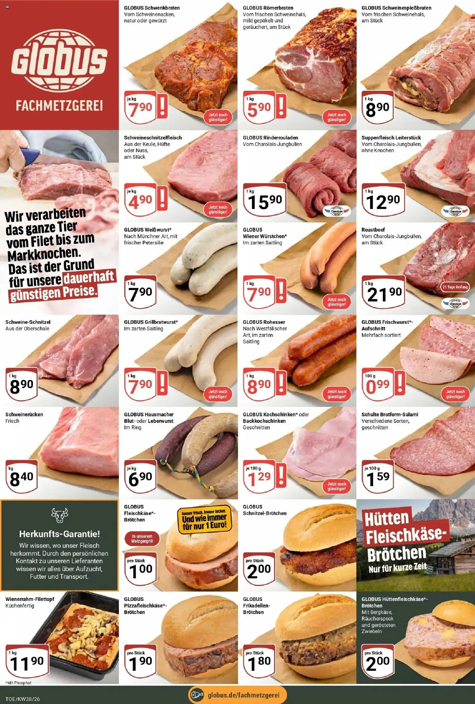 Globus Prospekt Tönisvorst (ab 14.09.2026) » Angebote online | Seite: 7 | Produkte: Rinderrouladen, Roastbeef, Suppenfleisch, Fleisch