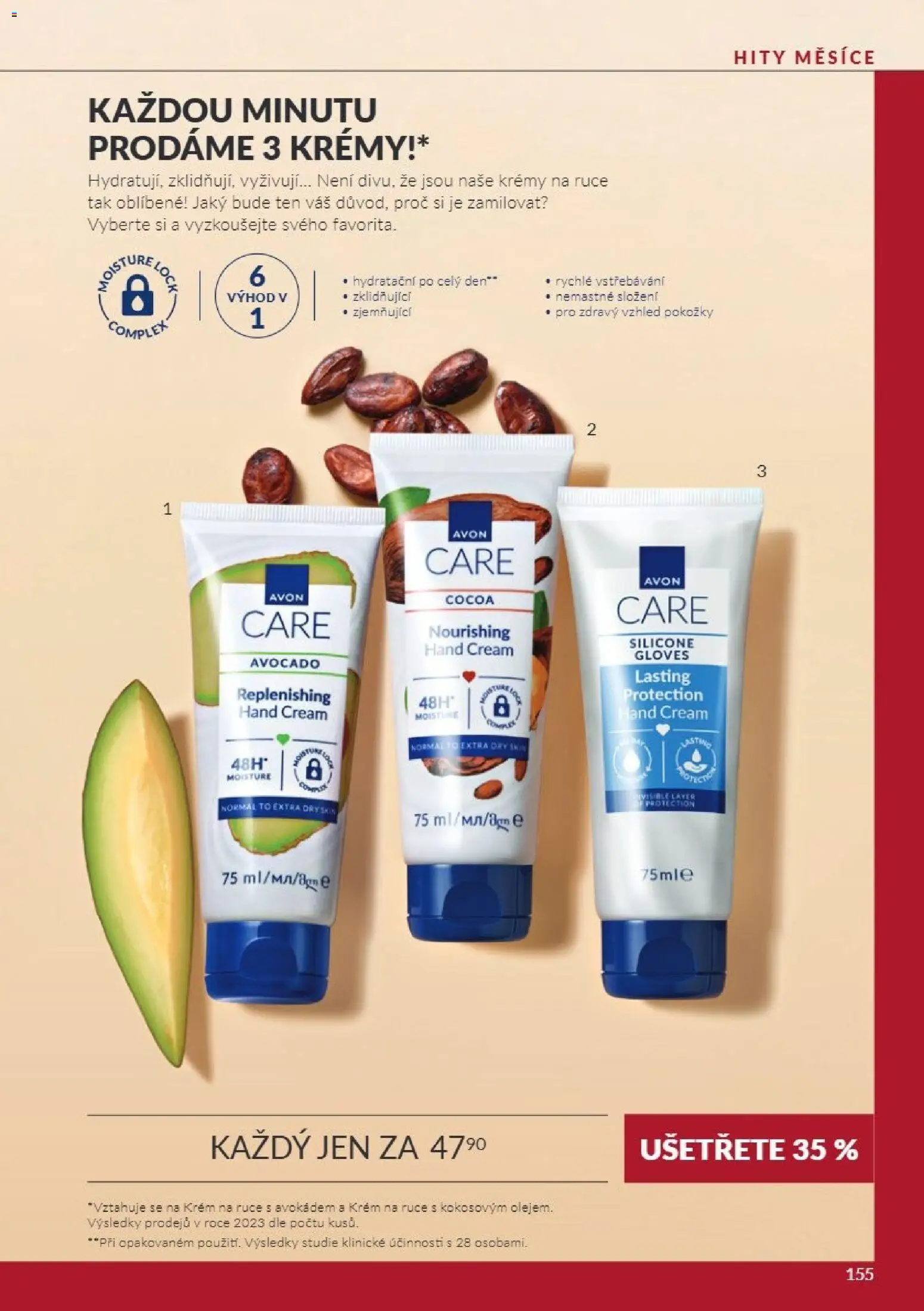 Avon Katalog 10/2026 od 01.10.2026 | Strana: 155 | Produkty: Krém na ruce, Krém, Krémy na ruce