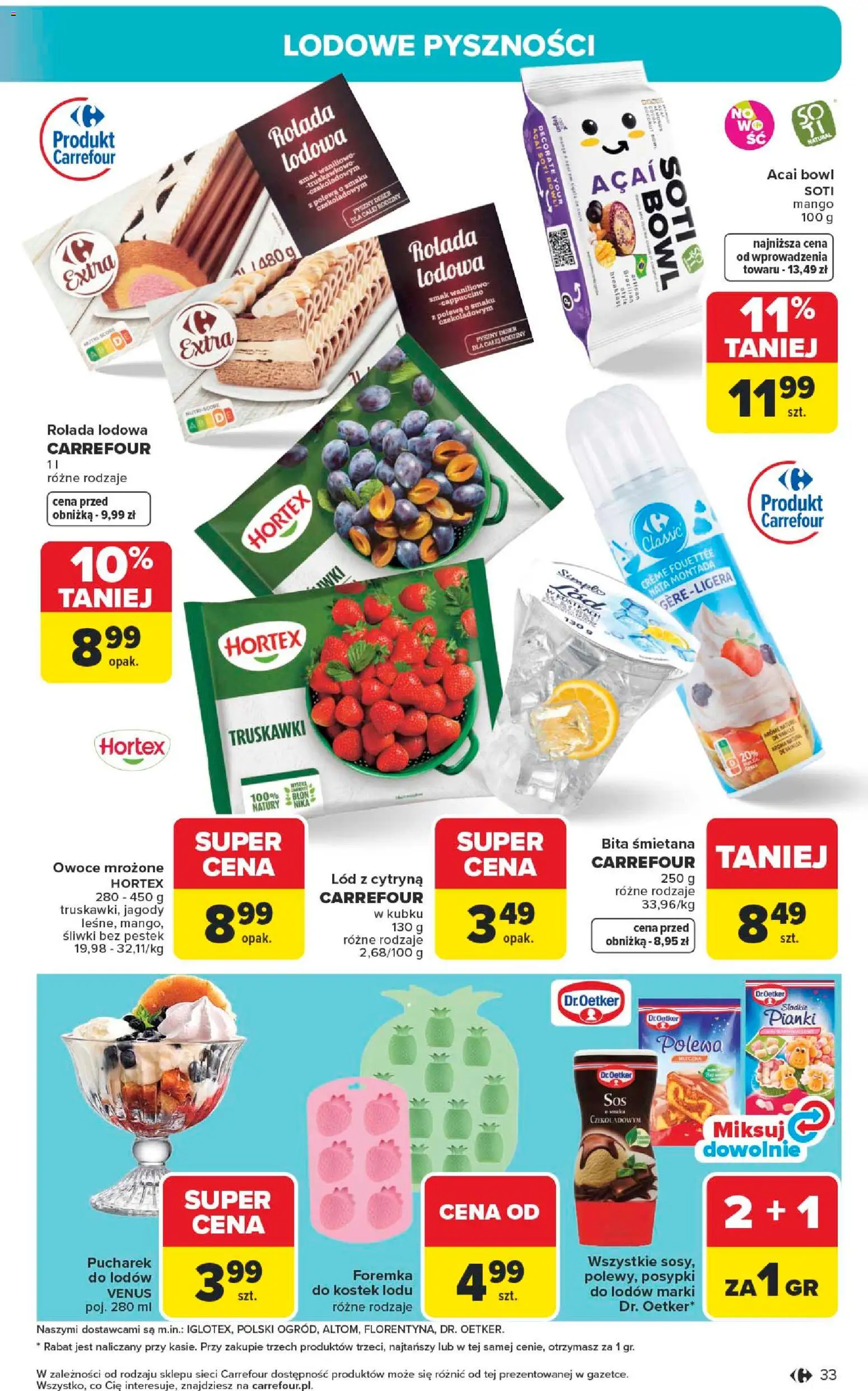 Carrefour gazetka od 04.05.2026 | Strona: 35 | Produkty: Cytryna, Jagody, Śliwki, Śmietana