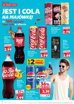 Náhled letáku Kaufland Polsko leták od 29.04.2026 | Strana: 52 | Produkty: Dr Pepper, Pepsi, Karty, Cola