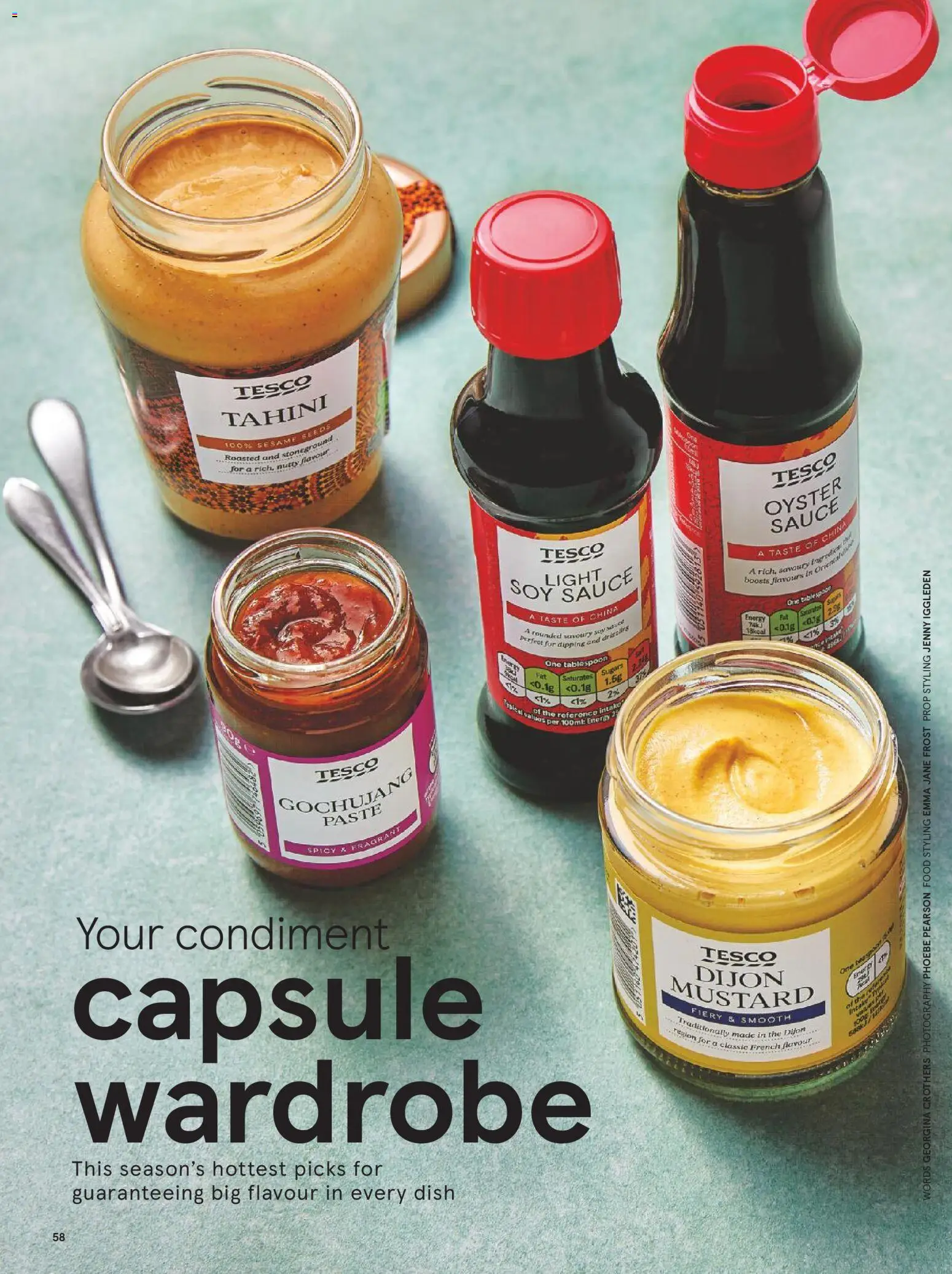 {H1} | Page: 58 | Products: Sauce, Dijon mustard, Sesame seeds, Mustard