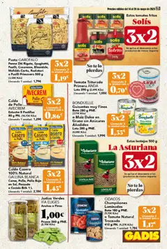 Vista previa Gadis folleto válido desde el 14.05.2026 | Página: 25 | Productos: Tomates, Pasta, Té, Tomate triturado