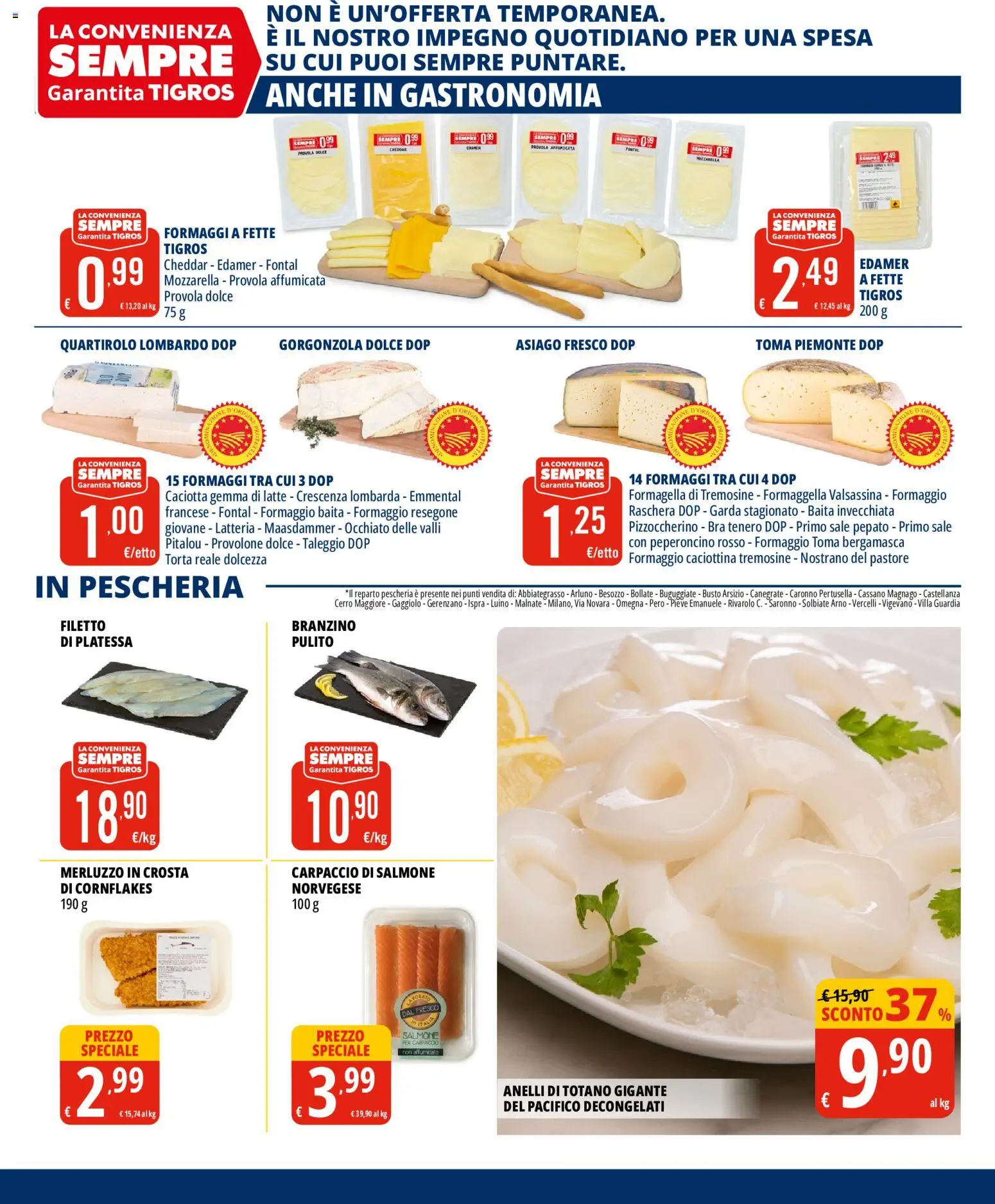 Volantino Tigros del 02/09/2026 | Pagina: 11 | Prodotti: Provolone, Cheddar, Sale, Peperoncino