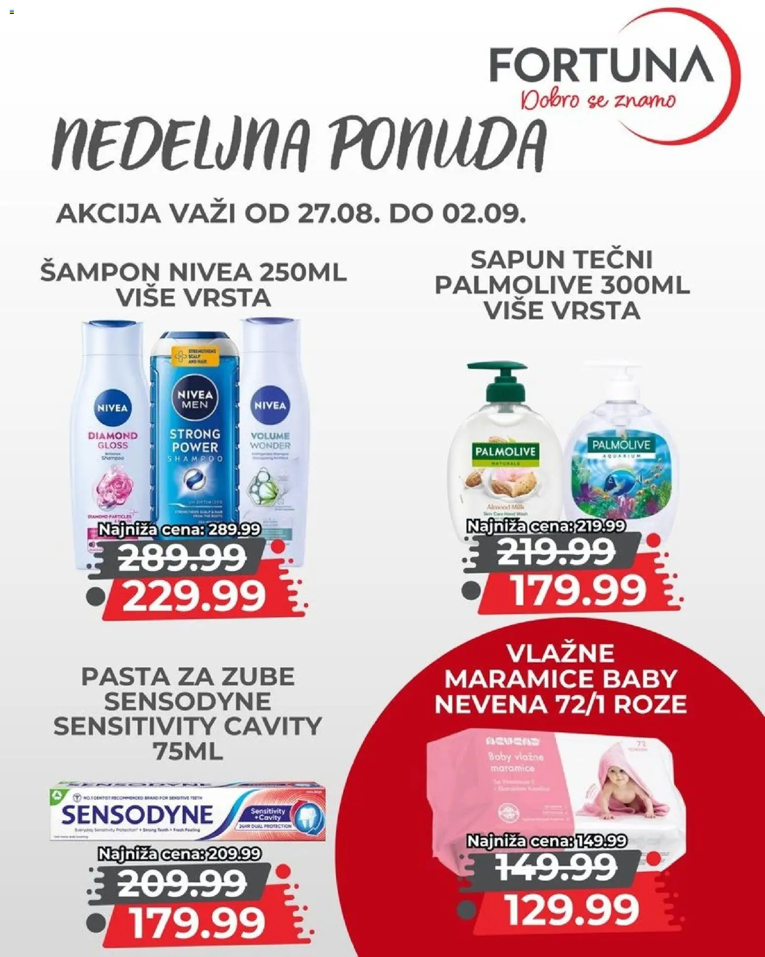 Fortuna Market katalog - važi od 27.08.2026 | Strana: 11 | Proizvode: Palmolive, Nivea, Šampon, Sapun
