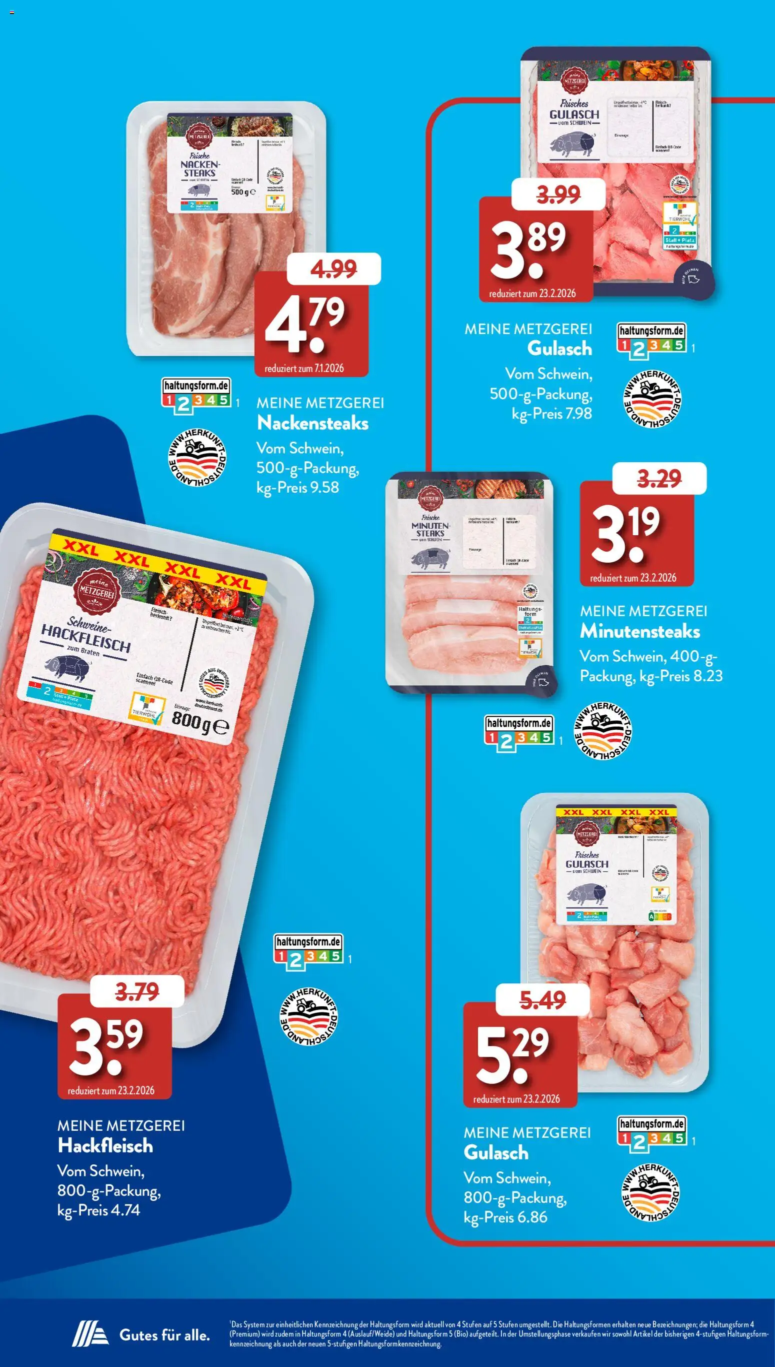 Aldi Süd Sonderprospekt – gültig ab 05.07.2026 | Seite: 30 | Produkte: Nackensteaks, Gulasch, Hackfleisch