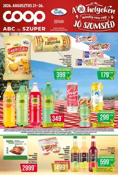COOP - Abc & Szuper / Tisza - amely érvényes a következő dátumtól: 2026.08.21.