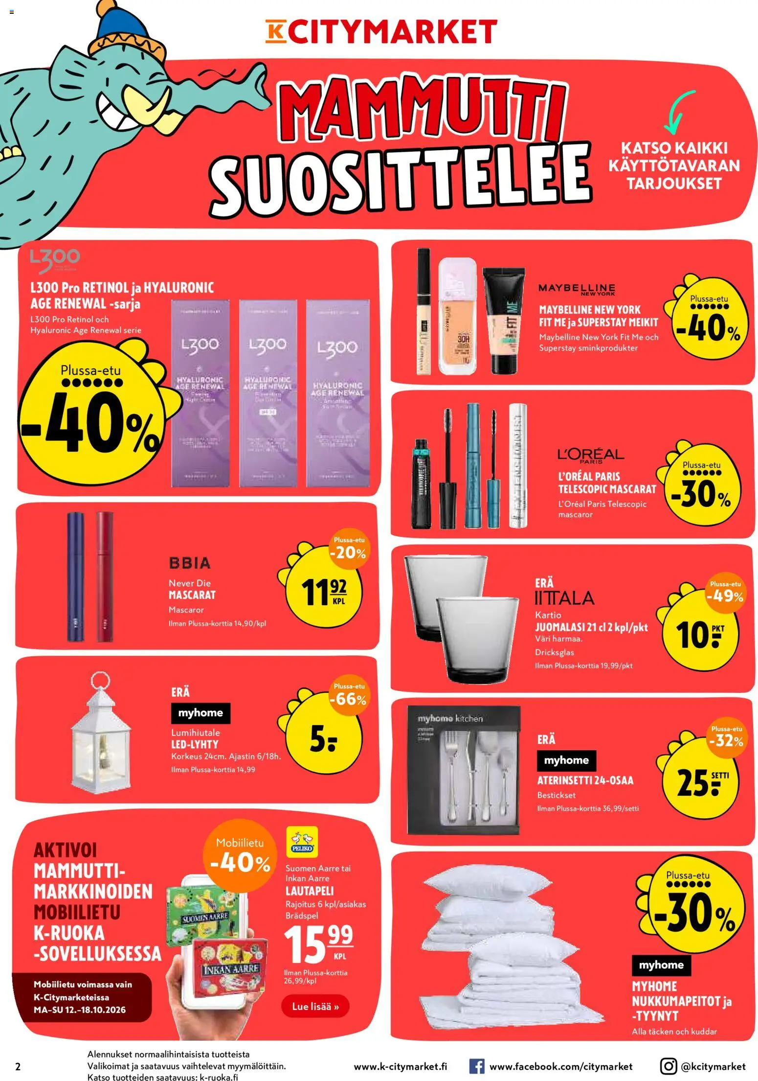 K-Citymarket tarjoukset – voimassa 12/10/2026 alkaen | Sivu: 2
