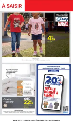 Carrefour - Prévisualisation de Carrefour Produits laitiers & végétaux valide à partir de 11/08/2026 | Page: 63 | Produits: Collants, Couette temperee, T-shirt, La couette
