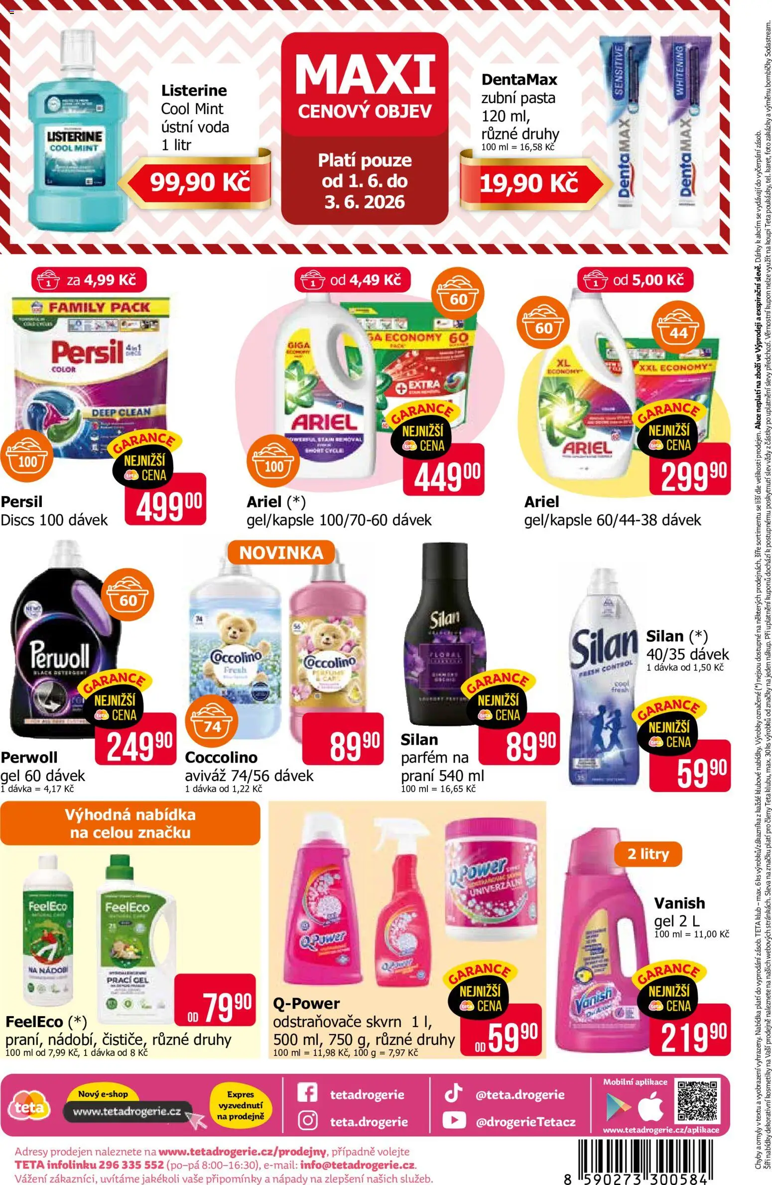TETA Drogerie leták od 21.05.2026 | Strana: 15 | Produkty: Zubní pasta, Sodastream, Parfém, Vanish