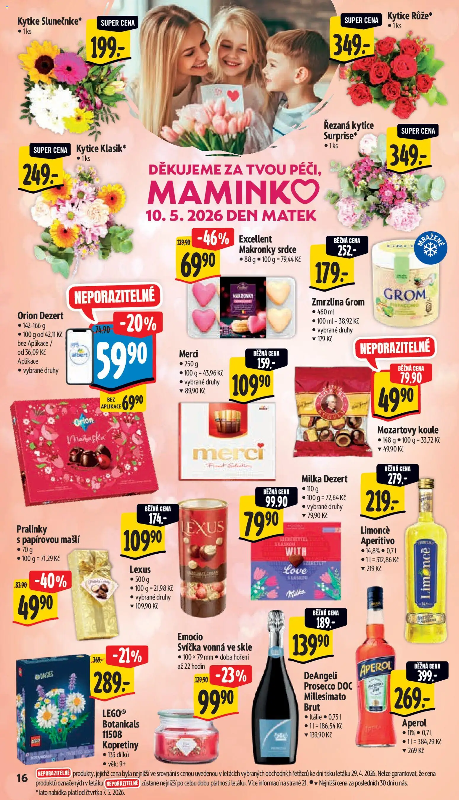 Albert leták - Supermarket od 06.05.2026 | Strana: 26 | Produkty: Prosecco, Makronky, Zmrzlina, Mozartovy koule
