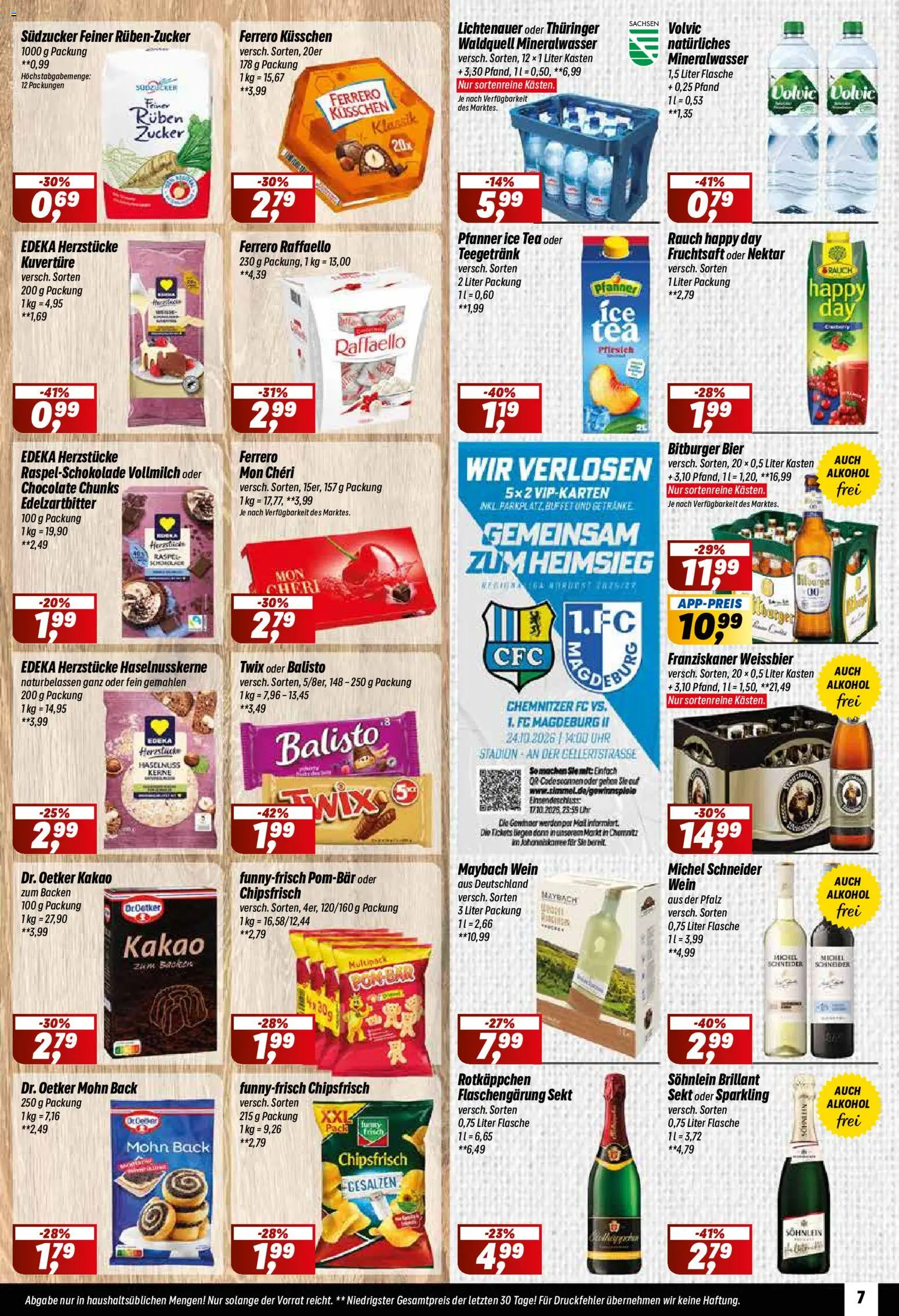 Simmel Prospekt – gültig ab 12.10.2026 | Seite: 7 | Produkte: Weißbier, Sekt, Mineralwasser, Uhr