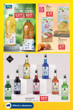 Pogląd oferty "Makro gazetka - Dostawy dla gastronomii" - ważna od 01.06.2026 | Strona: 2 | Produkty: Syrop, Sok jabłkowy, Syrop barmański, Sok