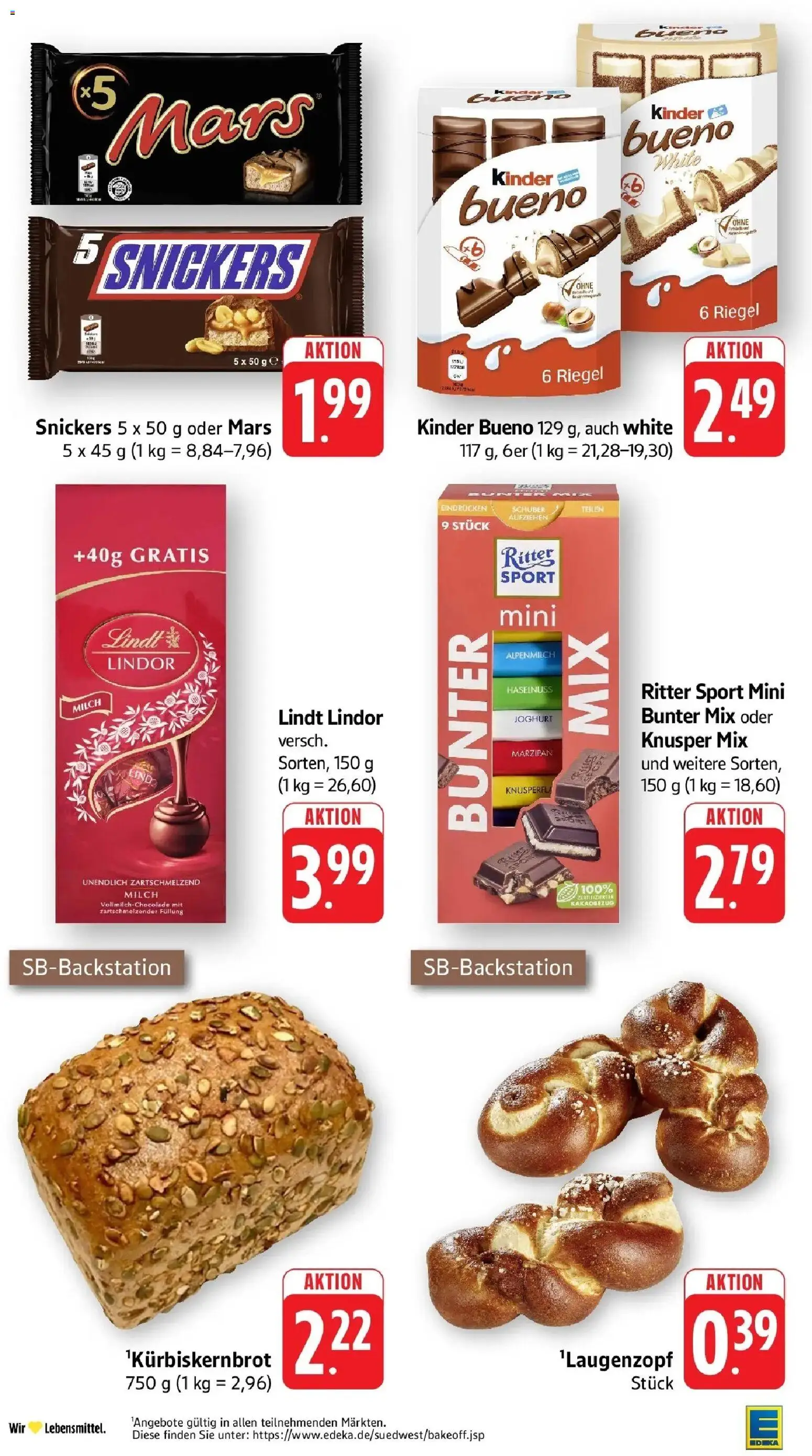 Edeka prospekt Weinstadt-Großheppach	 – gültig ab 10.05.2026 | Seite: 29 | Produkte: Milch, Joghurt, Ritter sport, Snickers