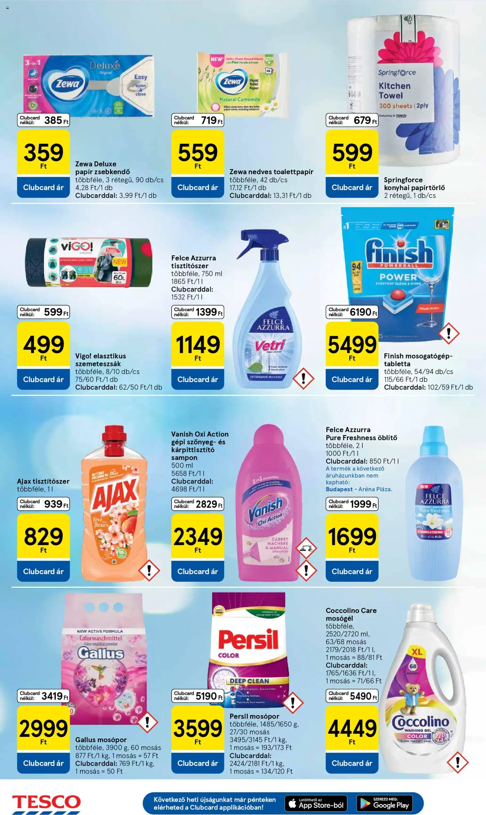 Tesco akciós ujság - amely érvényes a következő dátumtól: 07.04.2026 | Oldal: 24 | Termékek: Persil, Mosogatógép, Szemeteszsák, Öblítő