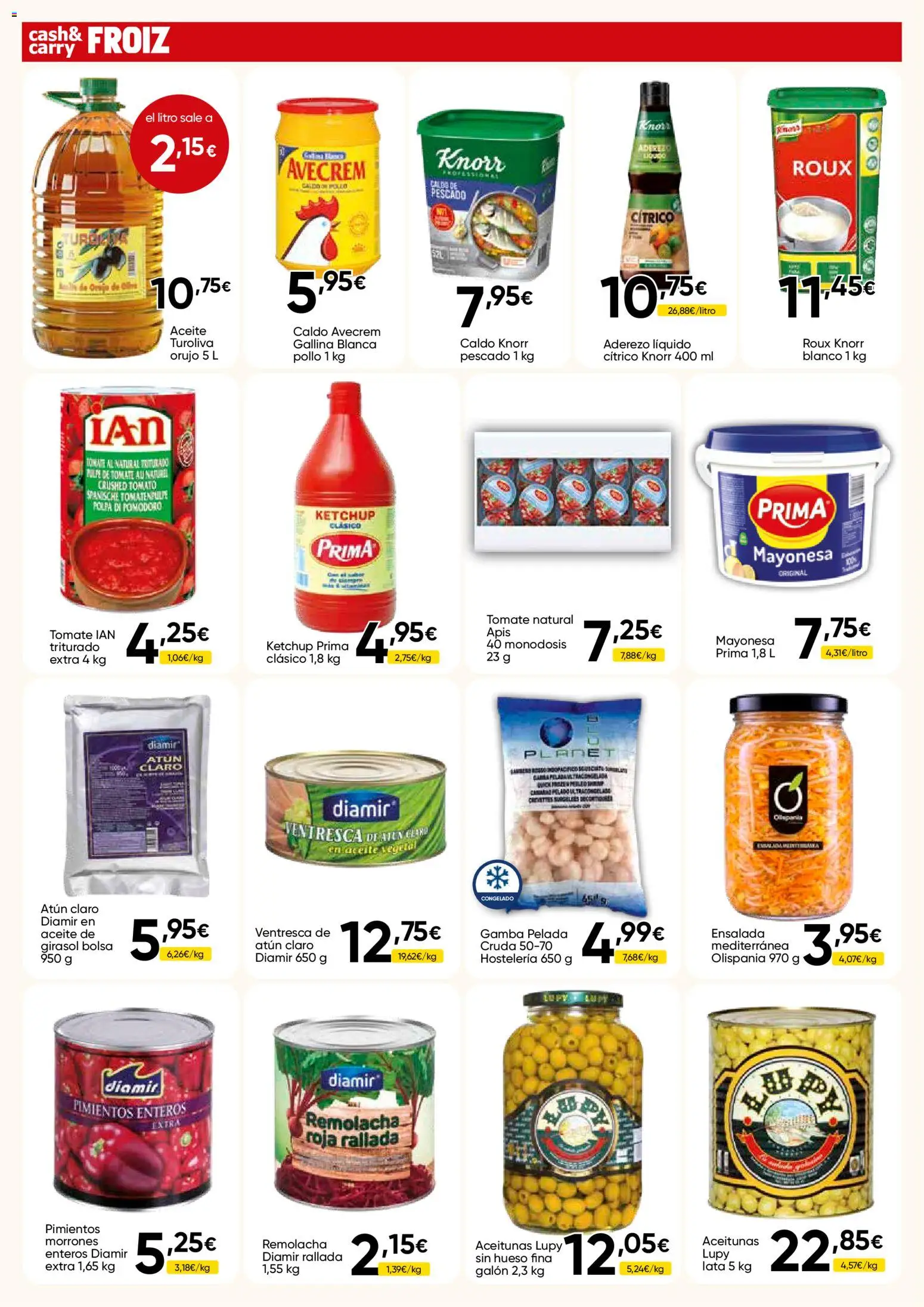 Froiz - Folleto Cash │ válido desde el 30/09/2026 | Página: 12 | Productos: Ensalada, Aceite vegetal, Pollo, Gamba