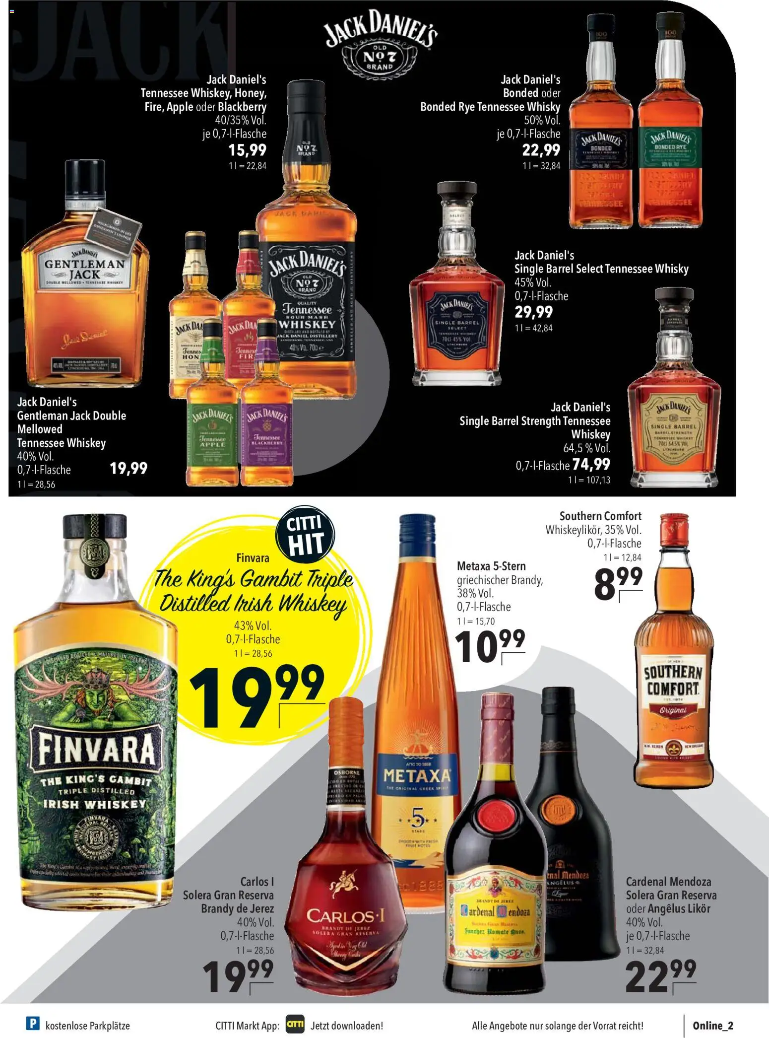 CITTI Markt Prospekt – gültig ab 07.10.2026 | Seite: 13 | Produkte: Whisky, Osborne, Likör, Metaxa