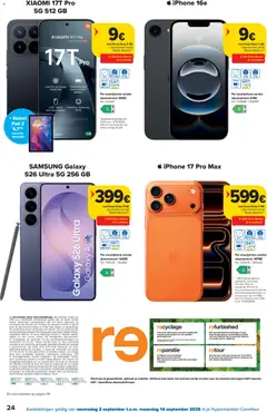 Carrefour folder week 36 - Voorbeeld van een folder van Carrefour, geldig van 02/09/2026 | Pagina: 24 | Producten: Telefoon, Scherm, Iphone, Kan