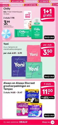 Etos folder - Voorbeeld van een folder van Etos, geldig van 13-07-2026 | Pagina: 26 | Producten: Kan, Panty, Tampons