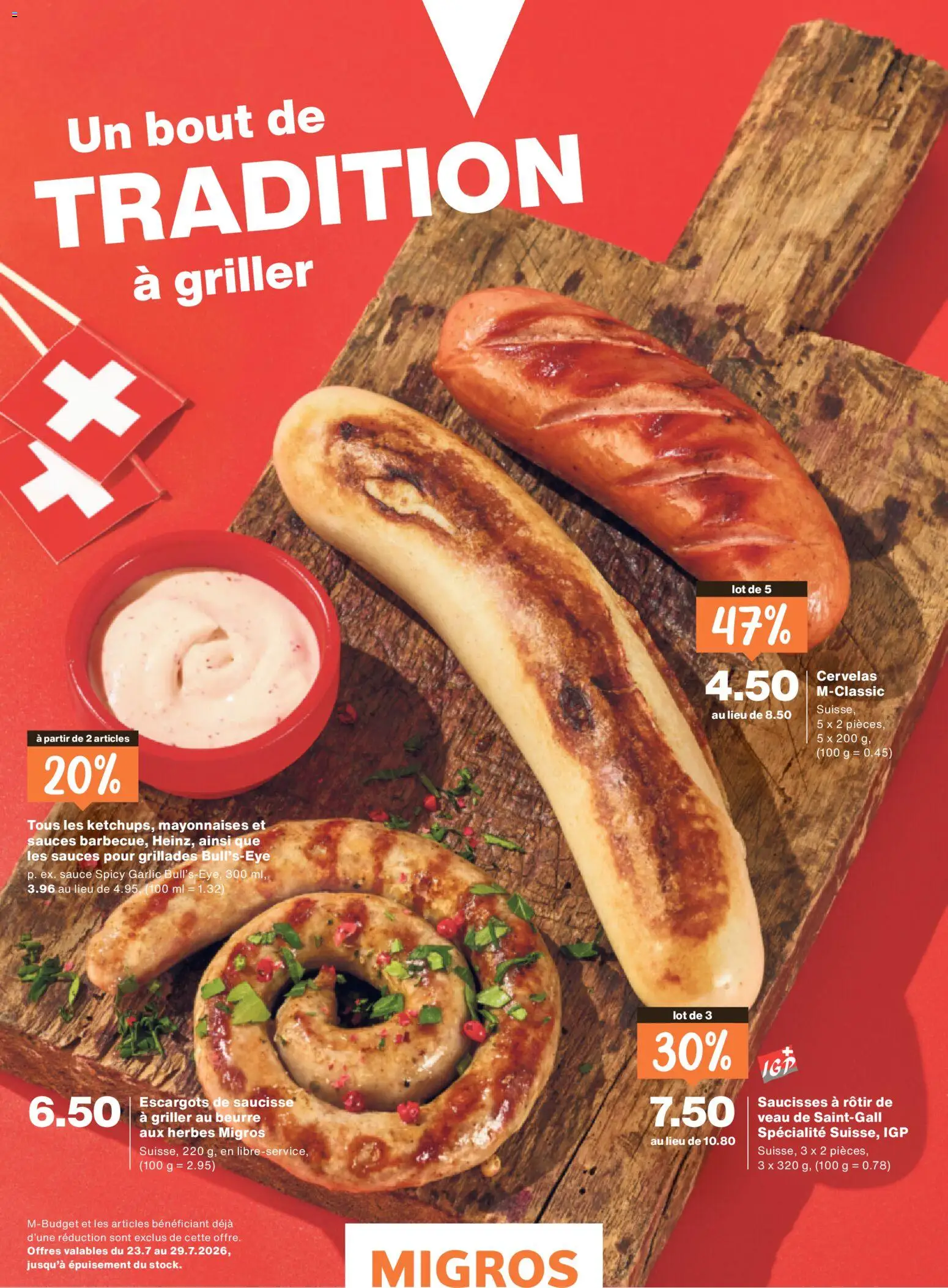 Migros aktionen Magazine FR – gültig ab 22.07.2026 | Seite: 4 | Produkte: Griller