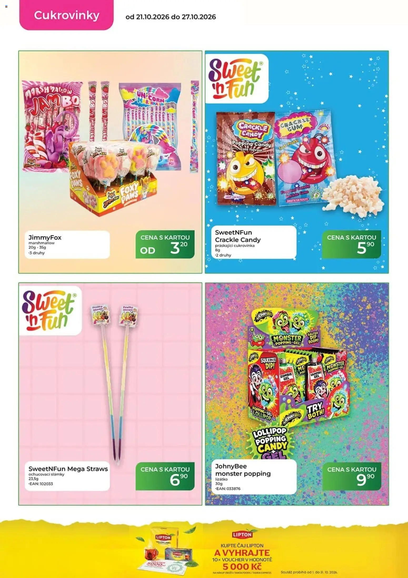 Tamda Foods leták od 21.10.2026 | Strana: 30 | Produkty: Marshmallow, Monster, Čaj, Cukrovinky