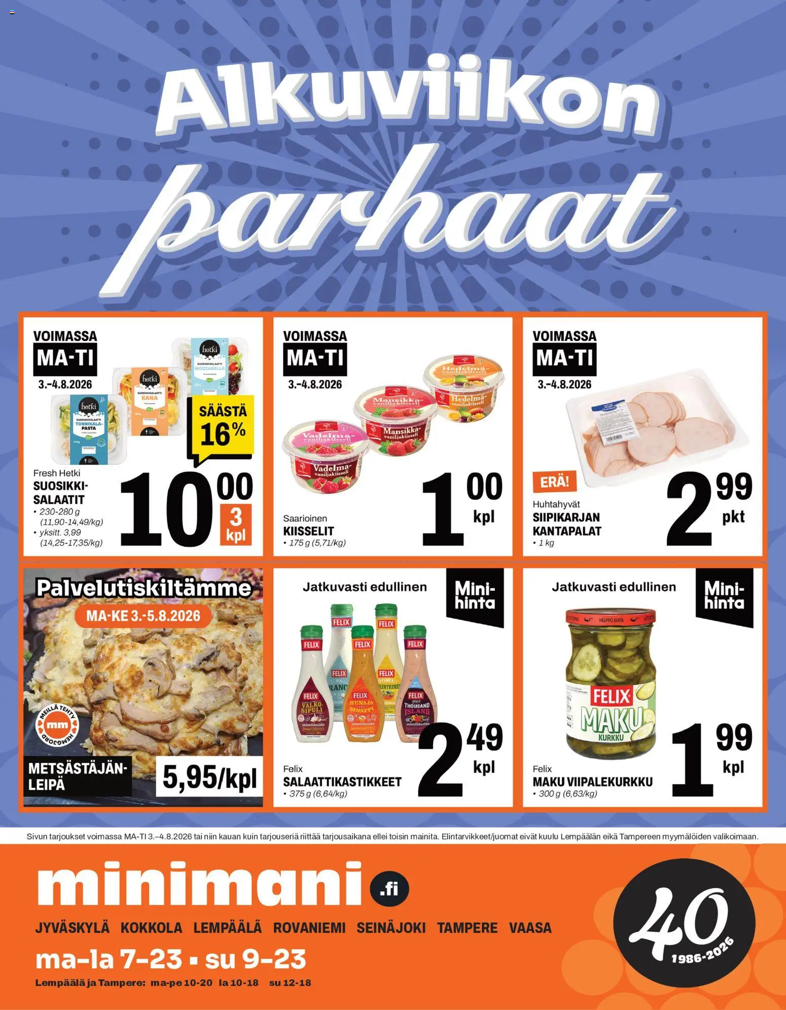 Minimani tarjoukset – voimassa 03/08/2026 alkaen | Sivu: 1
