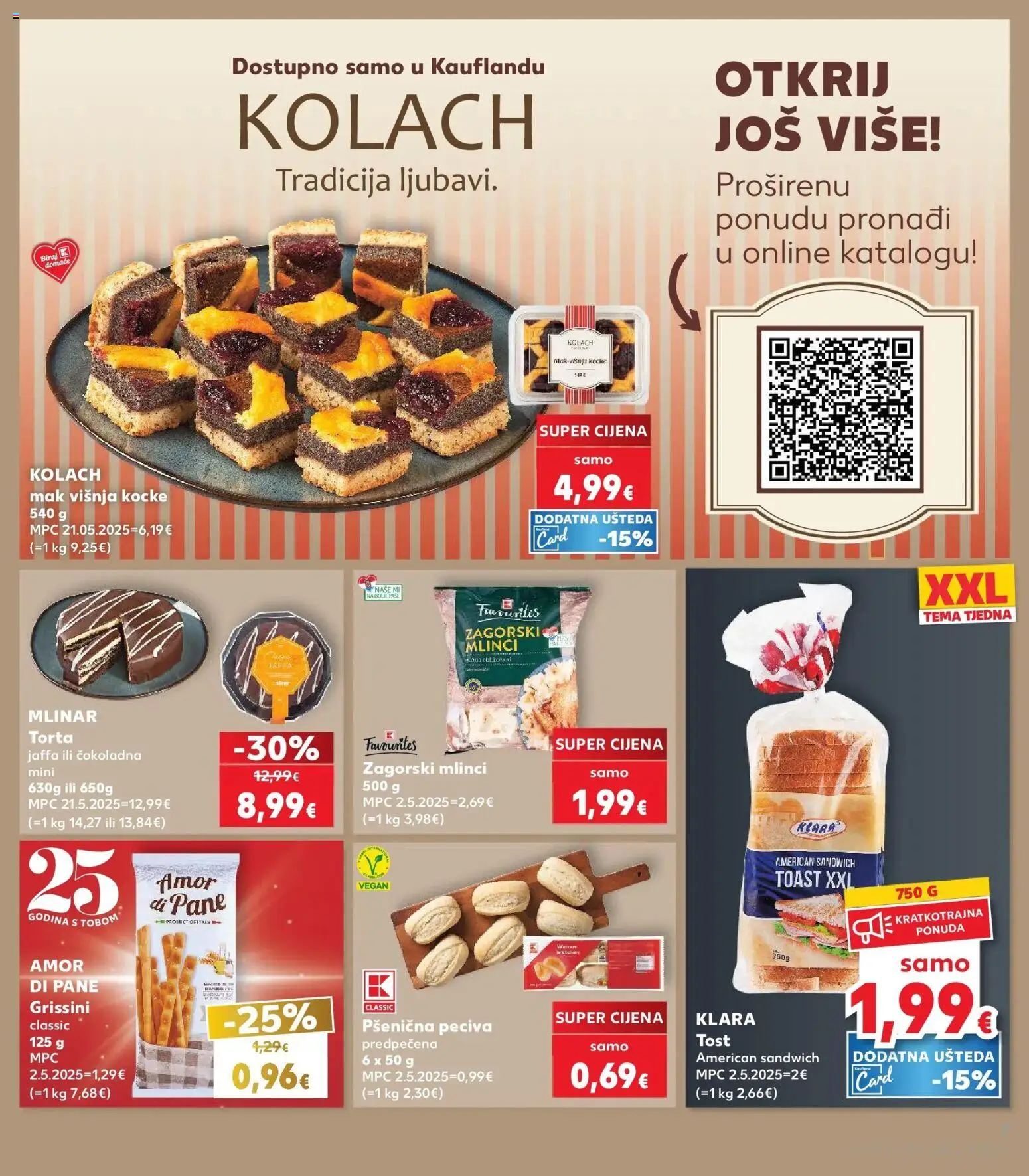 Kaufland katalog | vrijedi od 06.05.2026 | Stranica: 7 | Proizvodi: Toast, Mlinci, Torta, Mak