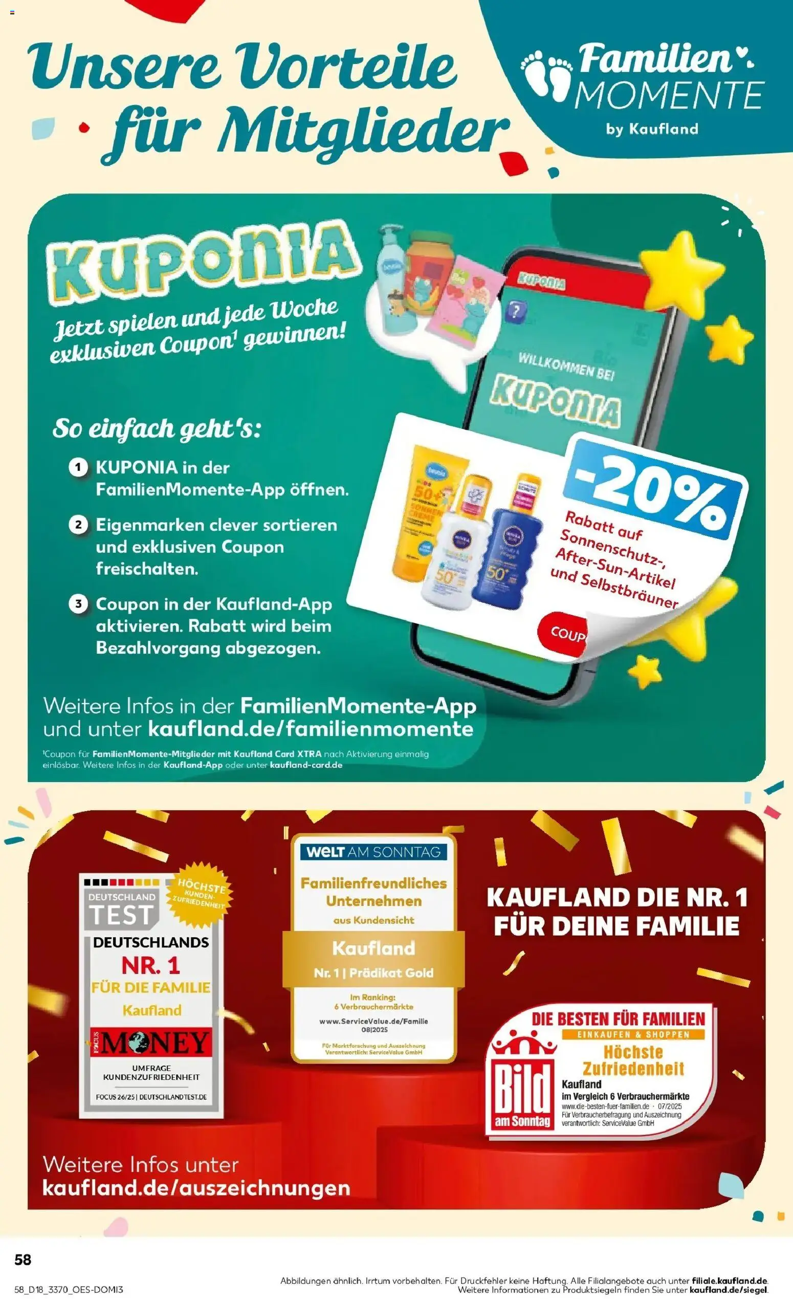 Prospekt Kaufland ab 30.04.2026 » Angebote Online zum Blättern | Seite: 58 | Produkte: Creme, Selbstbräuner