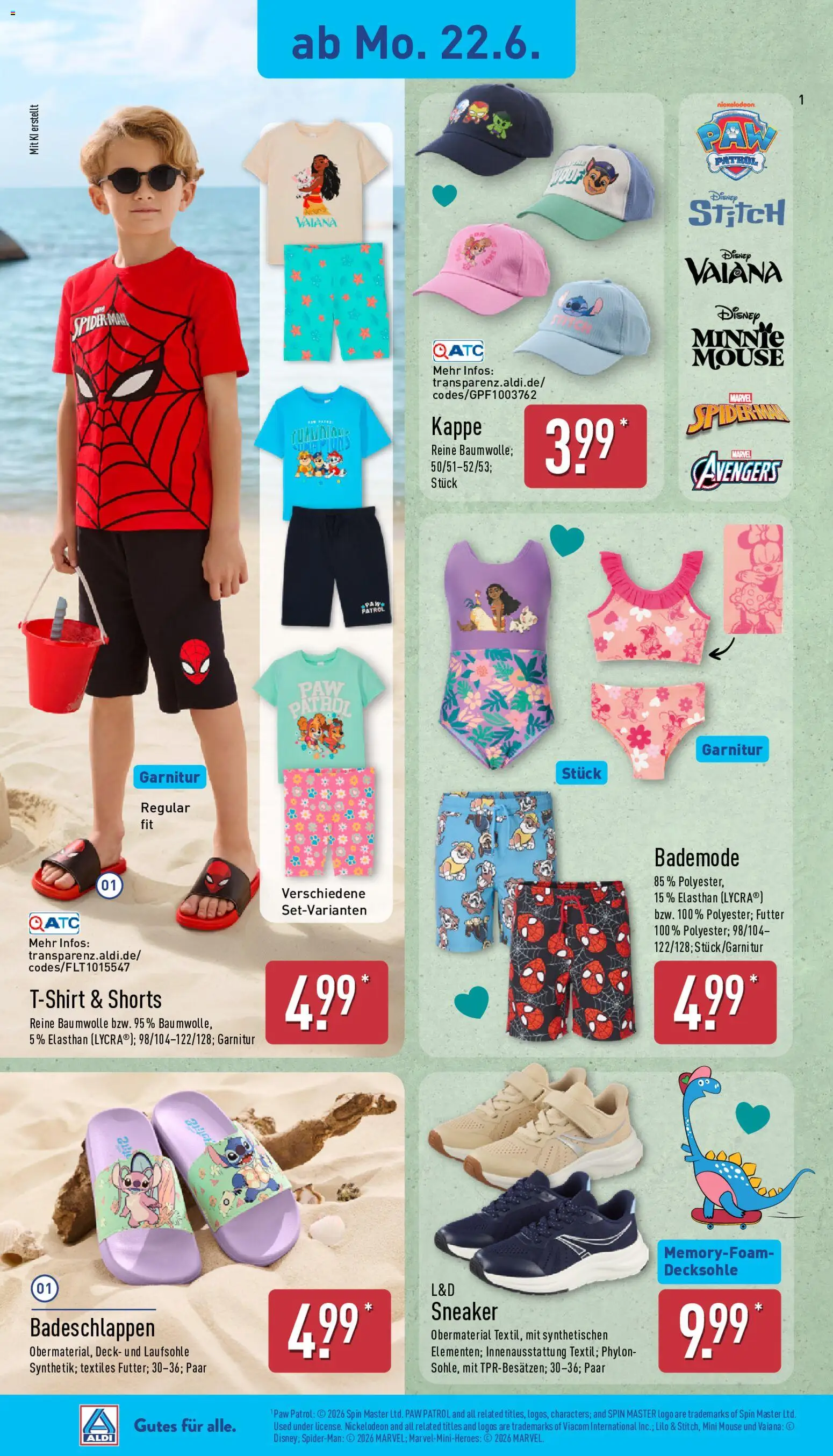 Aldi Prospekt – gültig ab 22.06.2026 | Seite: 20 | Produkte: Kappe