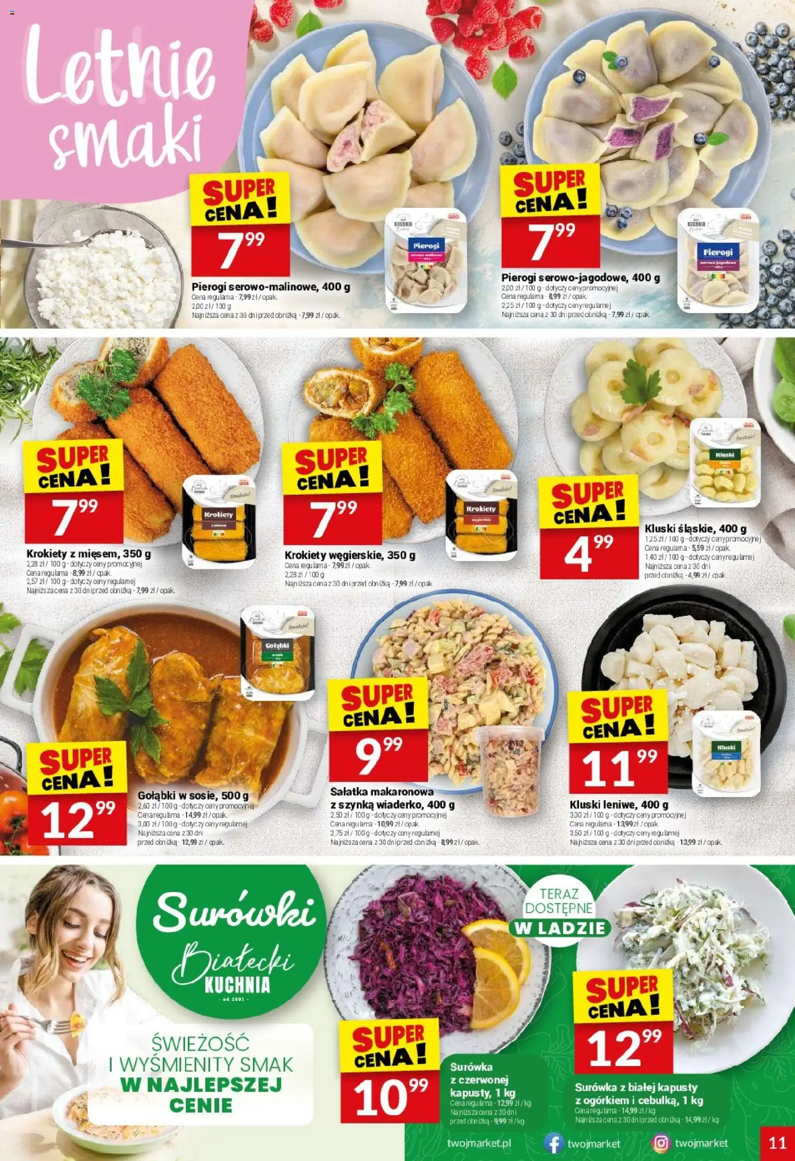 Twój Market gazetka od 02.06.2026 | Strona: 11 | Produkty: Pierogi, Krokiety, Szynka, Sałatka
