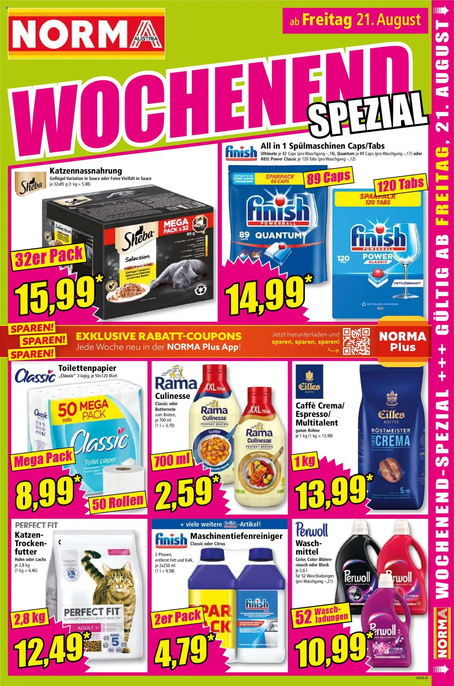 Norma Flugblatt gültig ab 17.08.2026 | Seite: 15 | Produkte: Bohne, Kaffee