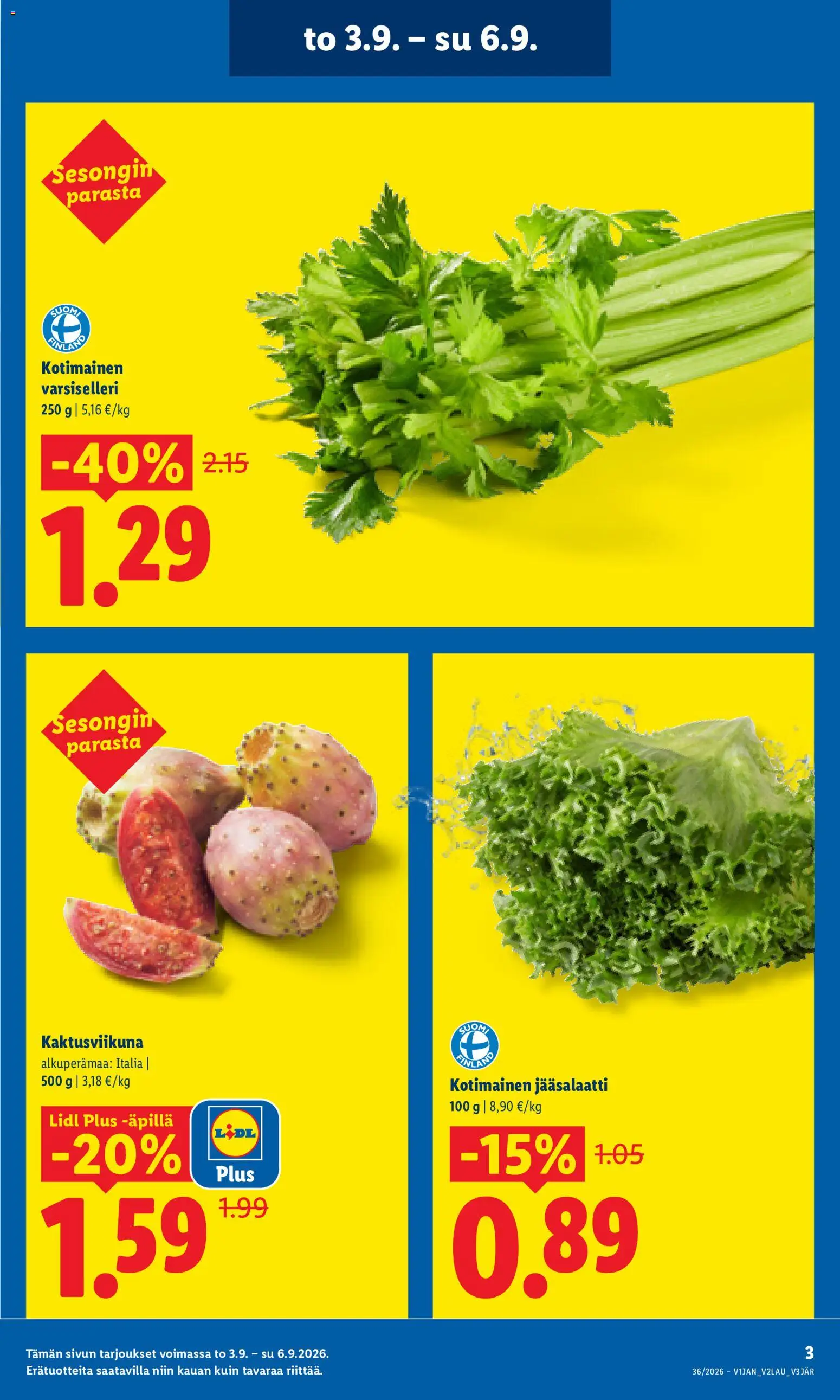 Lidl tarjoukset - Helsinki – voimassa 03/09/2026 alkaen | Sivu: 3