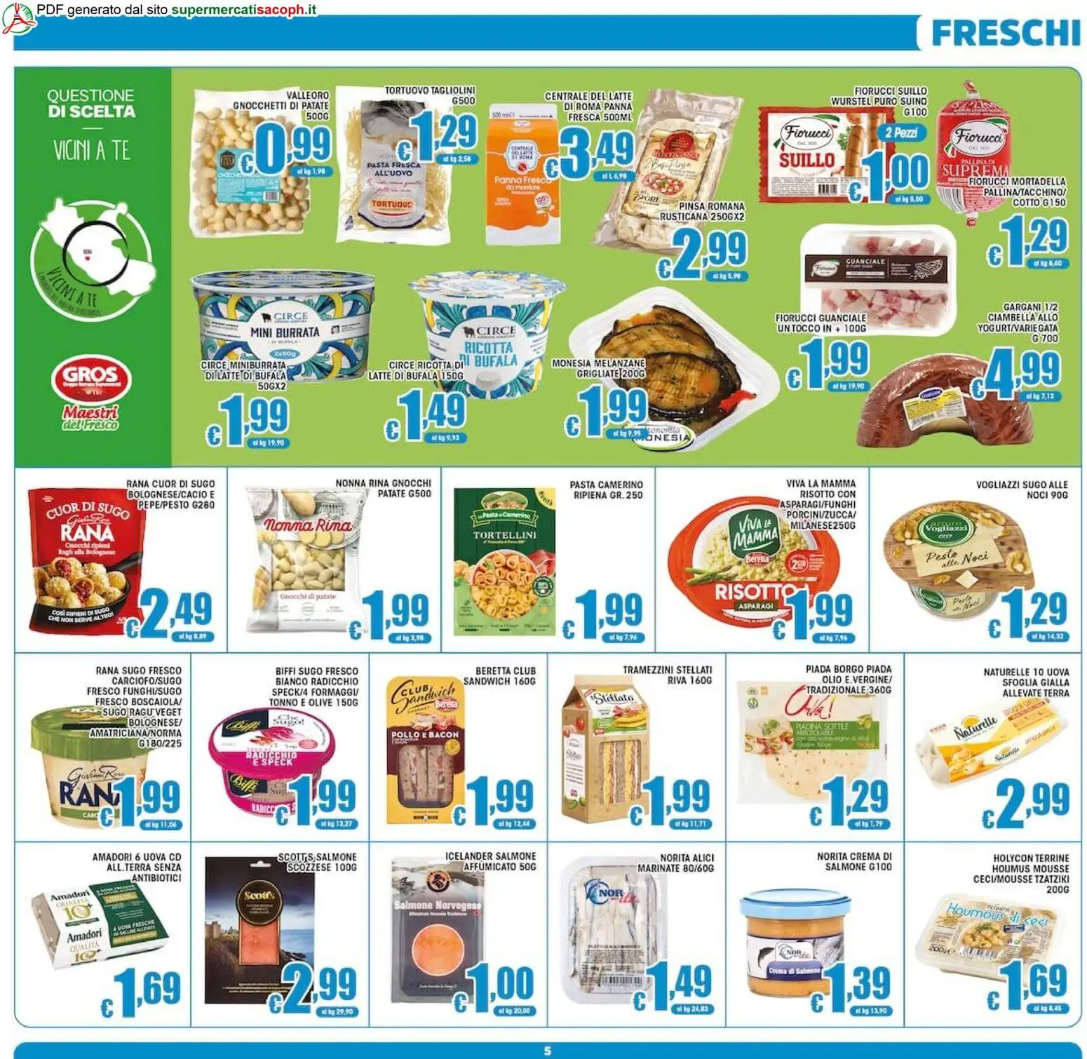 Volantino Sacoph del 02/10/2026 | Pagina: 5 | Prodotti: Olive, Tonno, Melanzane, Burrata