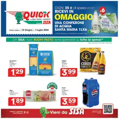 Anteprima del volantino SISA volantino Quick valido a partire dal 18.06.2026
