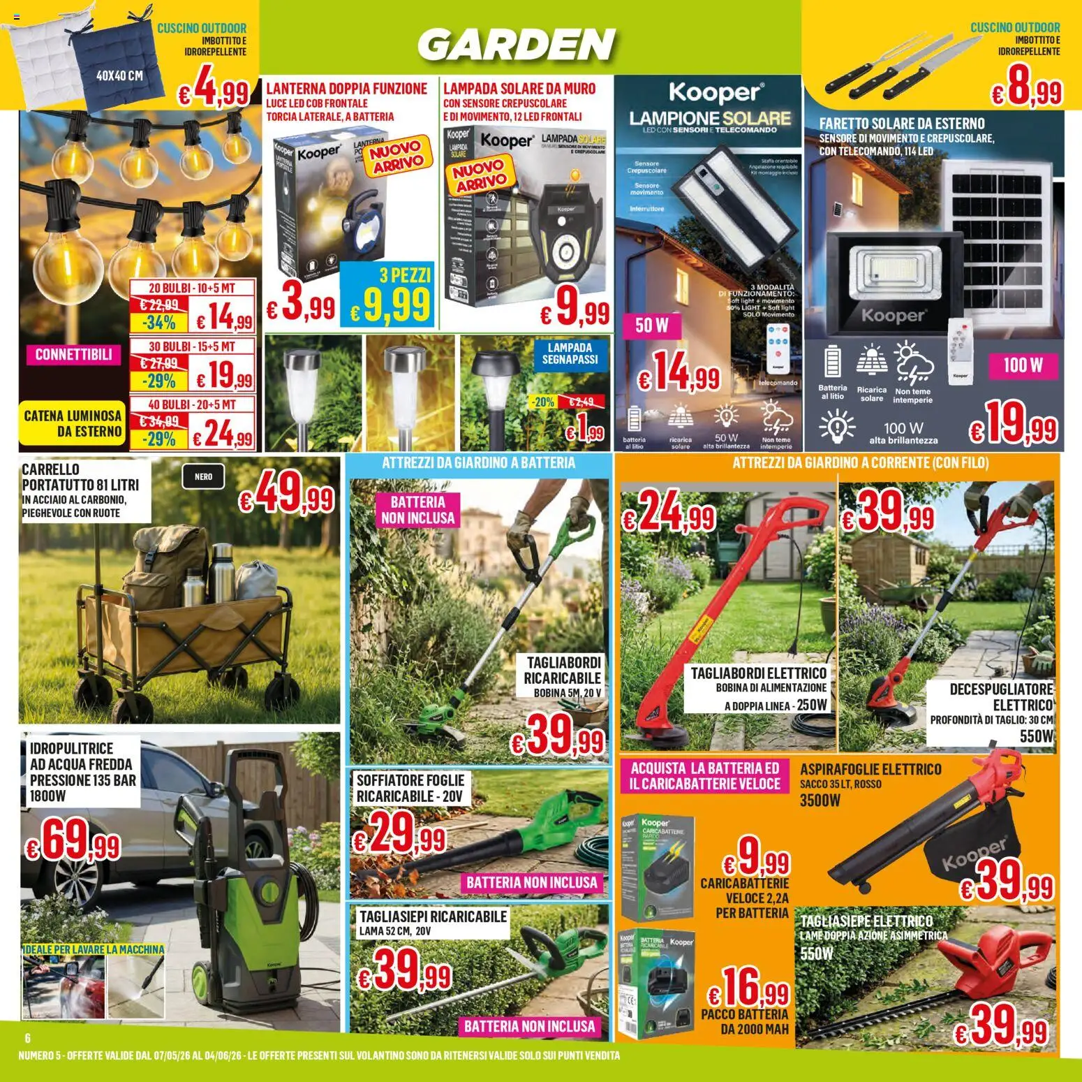 Volantino Satur del 07.05.2026 | Pagina: 6 | Prodotti: Telecomando, Acqua, Carrello, Cuscino