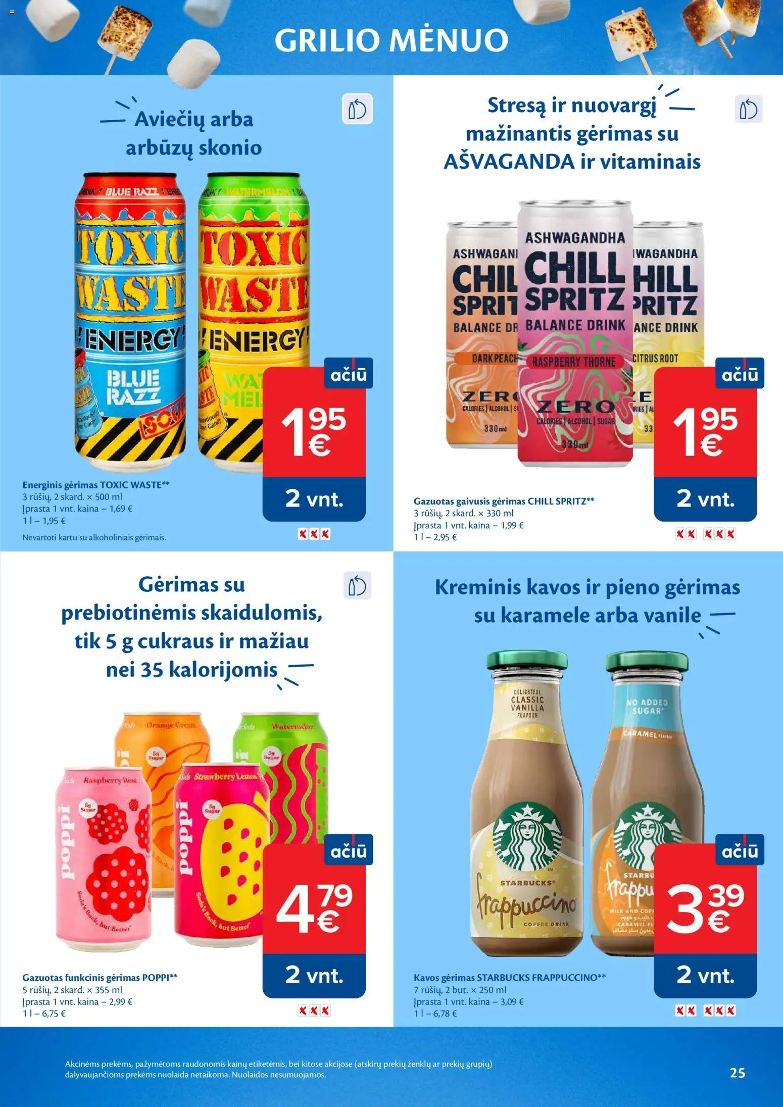 MAXIMA akcijos nuo 05.05.2026 | Puslapis: 25 | Prekių: Gaivusis gėrimas, Energinis gėrimas