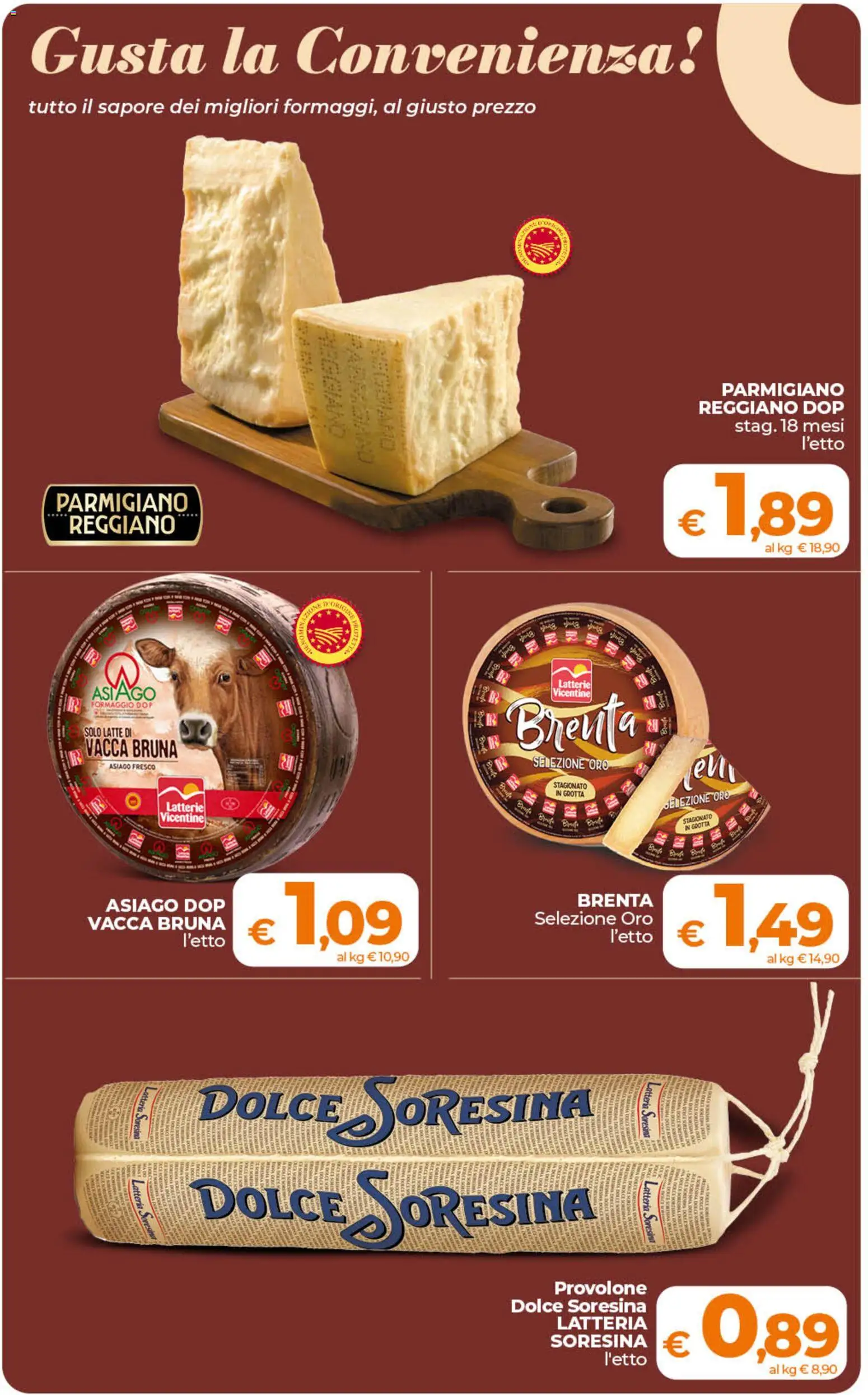 Volantino Ipercoop del 11/08/2026 | Pagina: 22 | Prodotti: Provolone, Formaggio, Parmigiano reggiano, Parmigiano