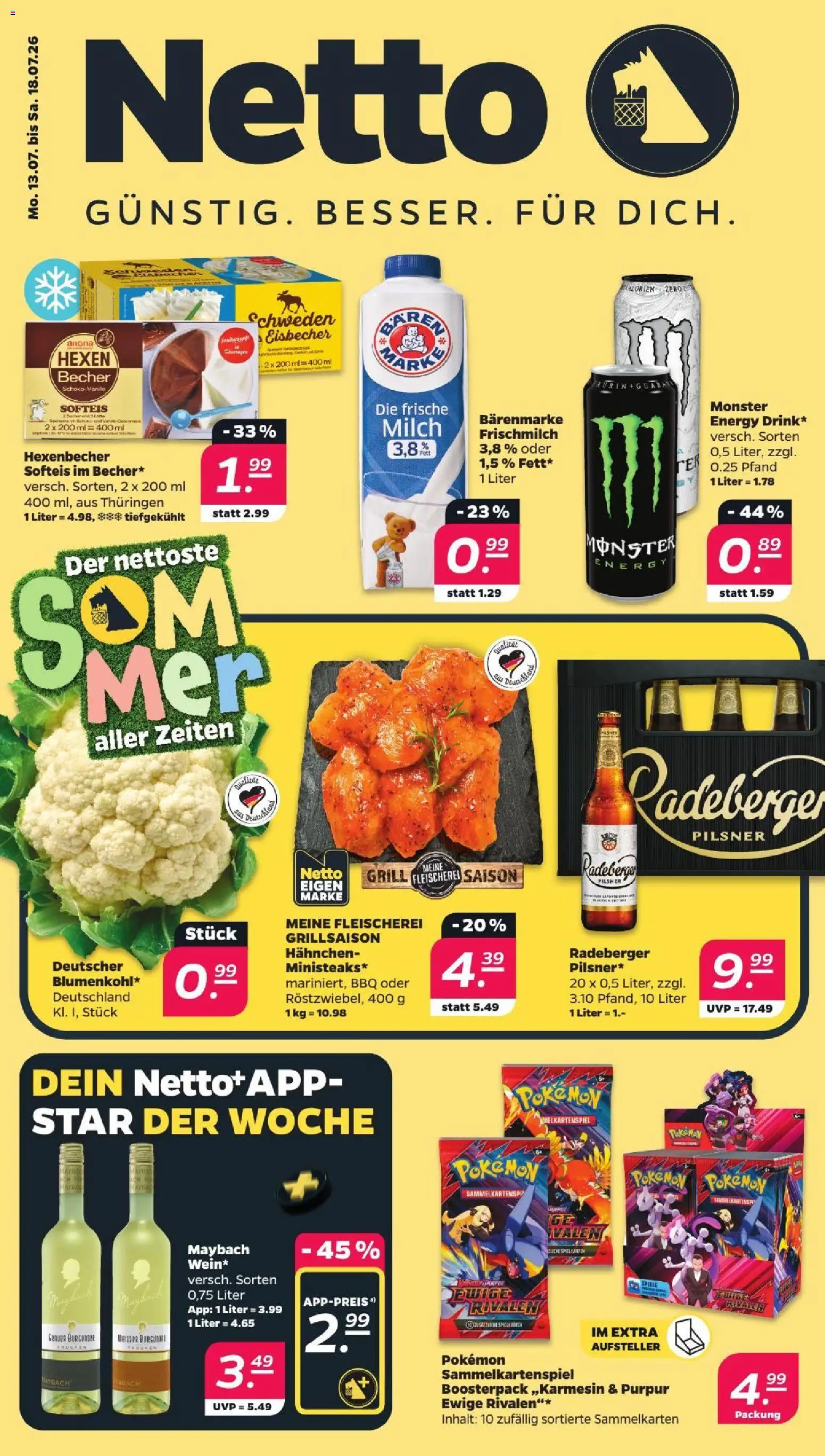 Netto Prospekt ab 13.07.2026 → Angebote nächste Woche catalogue cover