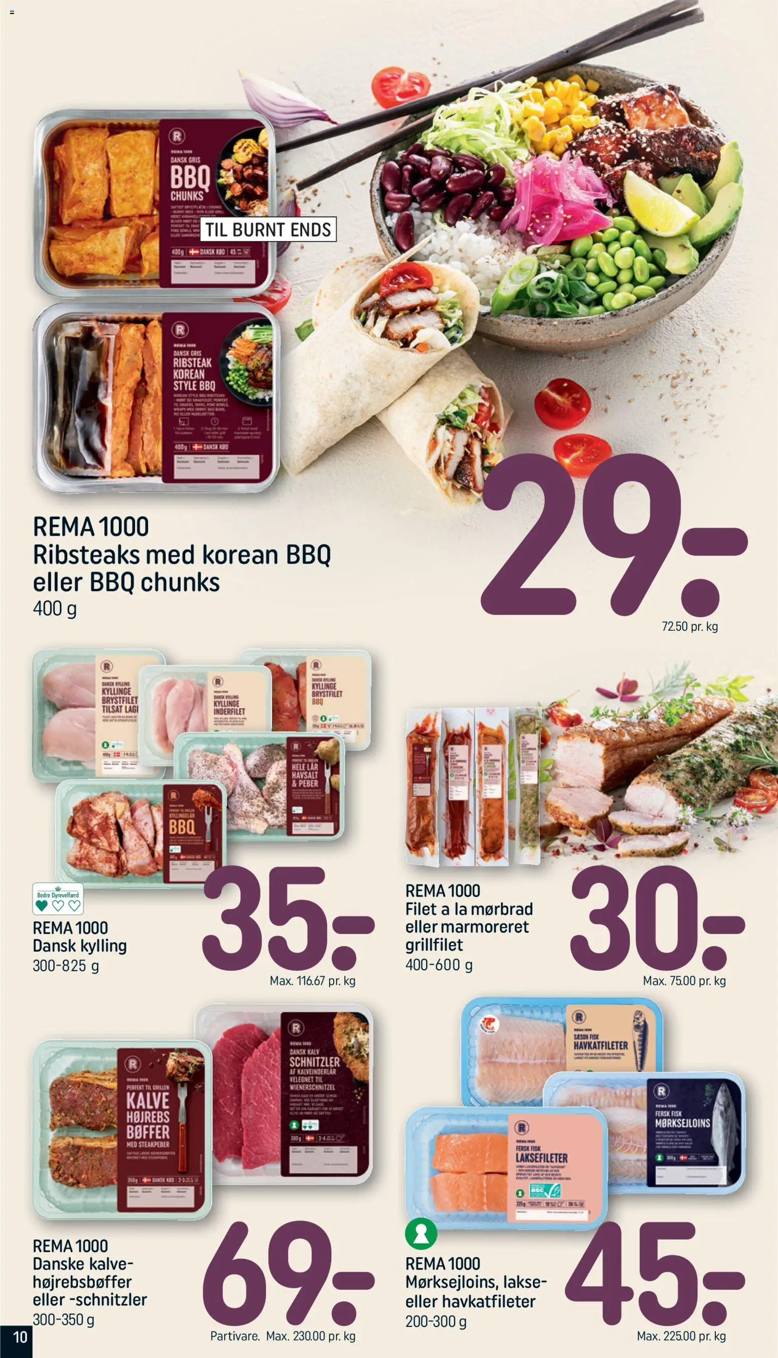 Rema 1000 tilbudsavis – gyldig fra 26.05.2026 | Side: 10 | Produkter: Máscara bucal, Bøffer, Peber, Schnitzler