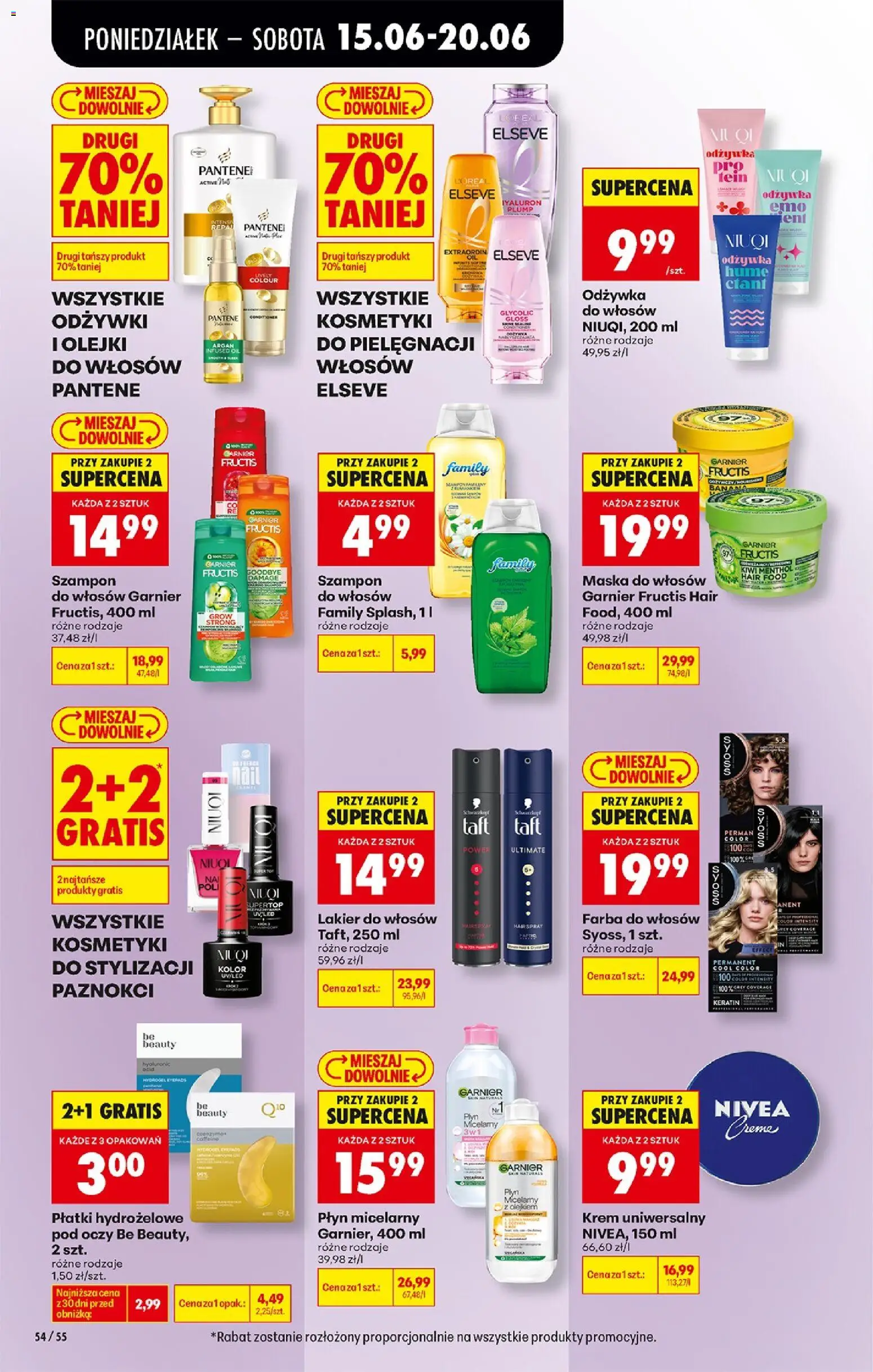 Biedronka gazetka od poniedziałku od 15.06.2026 | Strona: 74 | Produkty: Odżywka, Odżywka do włosów, Kiwi, Krem