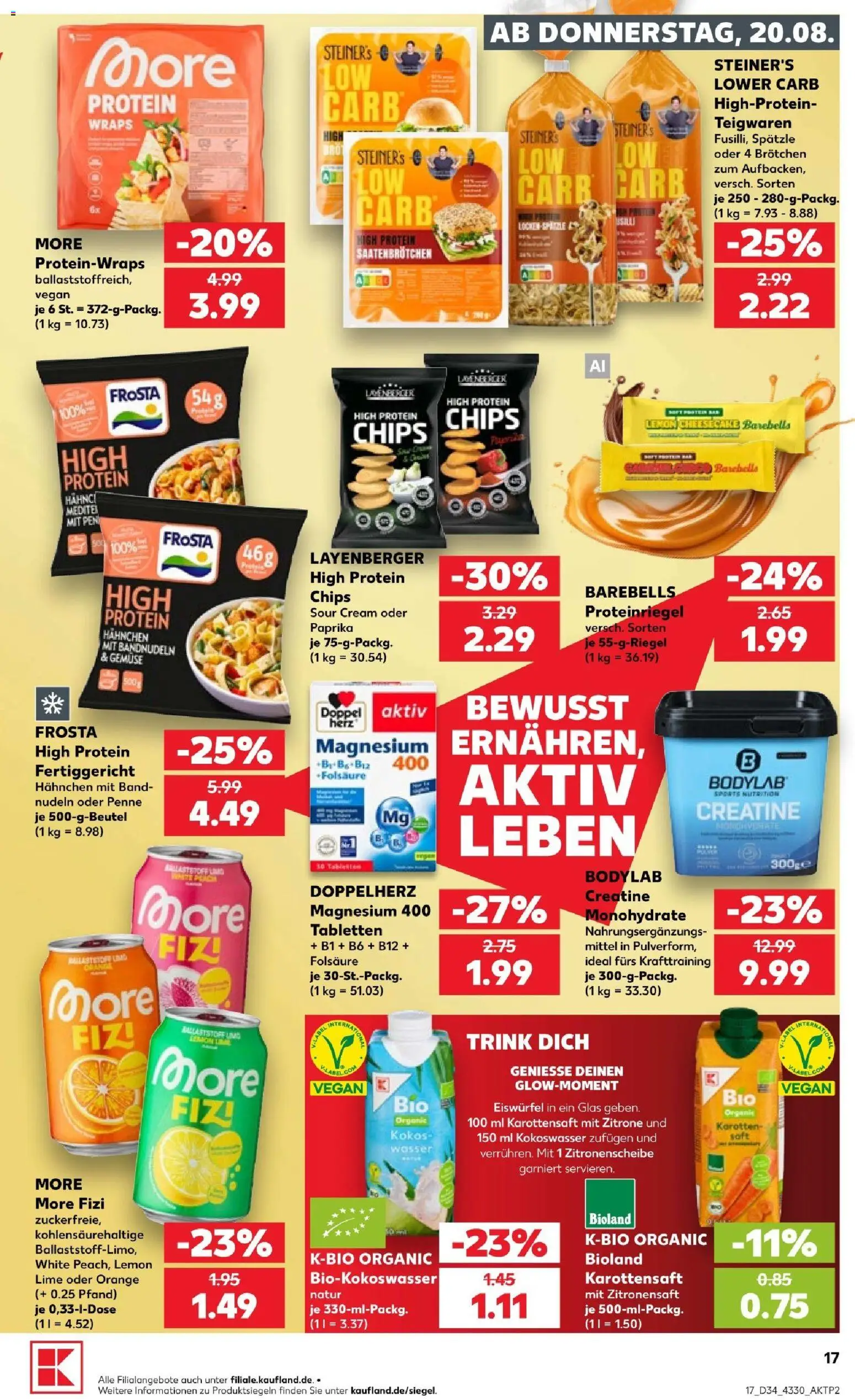 Kaufland Prospekt Jena – gültig ab 20.08.2026 | Seite: 19 | Produkte: Hahnchen, Paprika, Nudeln, Chips